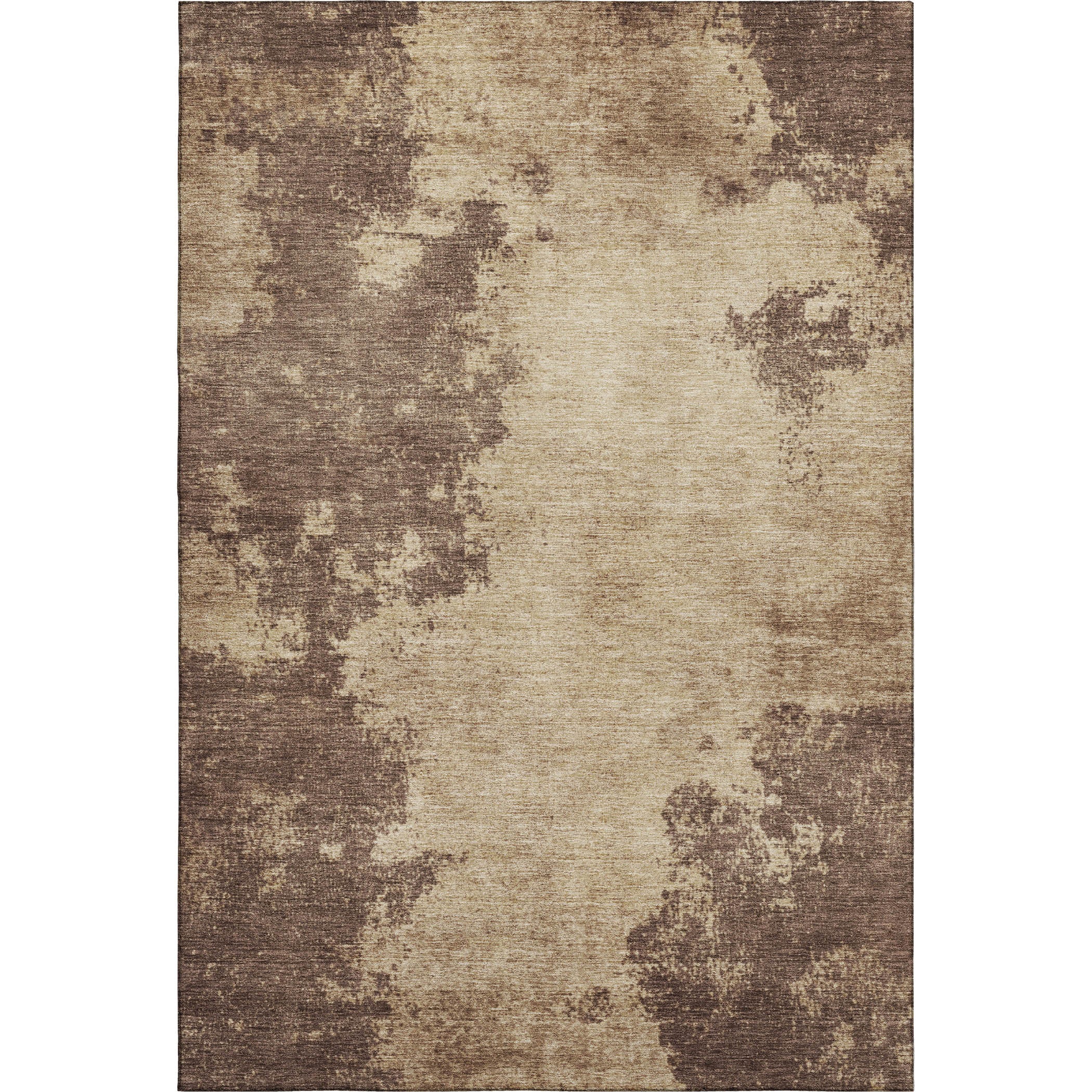 Bern Machine Washable Transitional Brown Rug 2'6" x 3'10" #shape_Rectangle