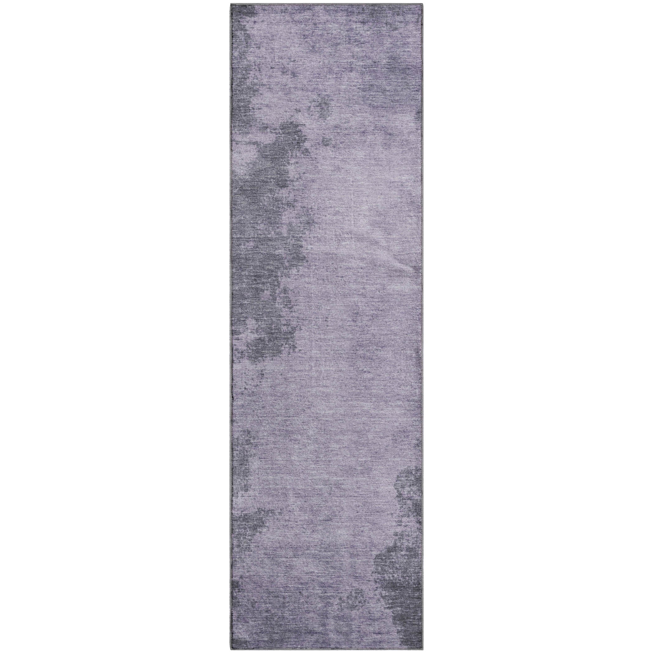 Bern Machine Washable Transitional Purple Rug 2'3" x 7'6" #shape_Runner