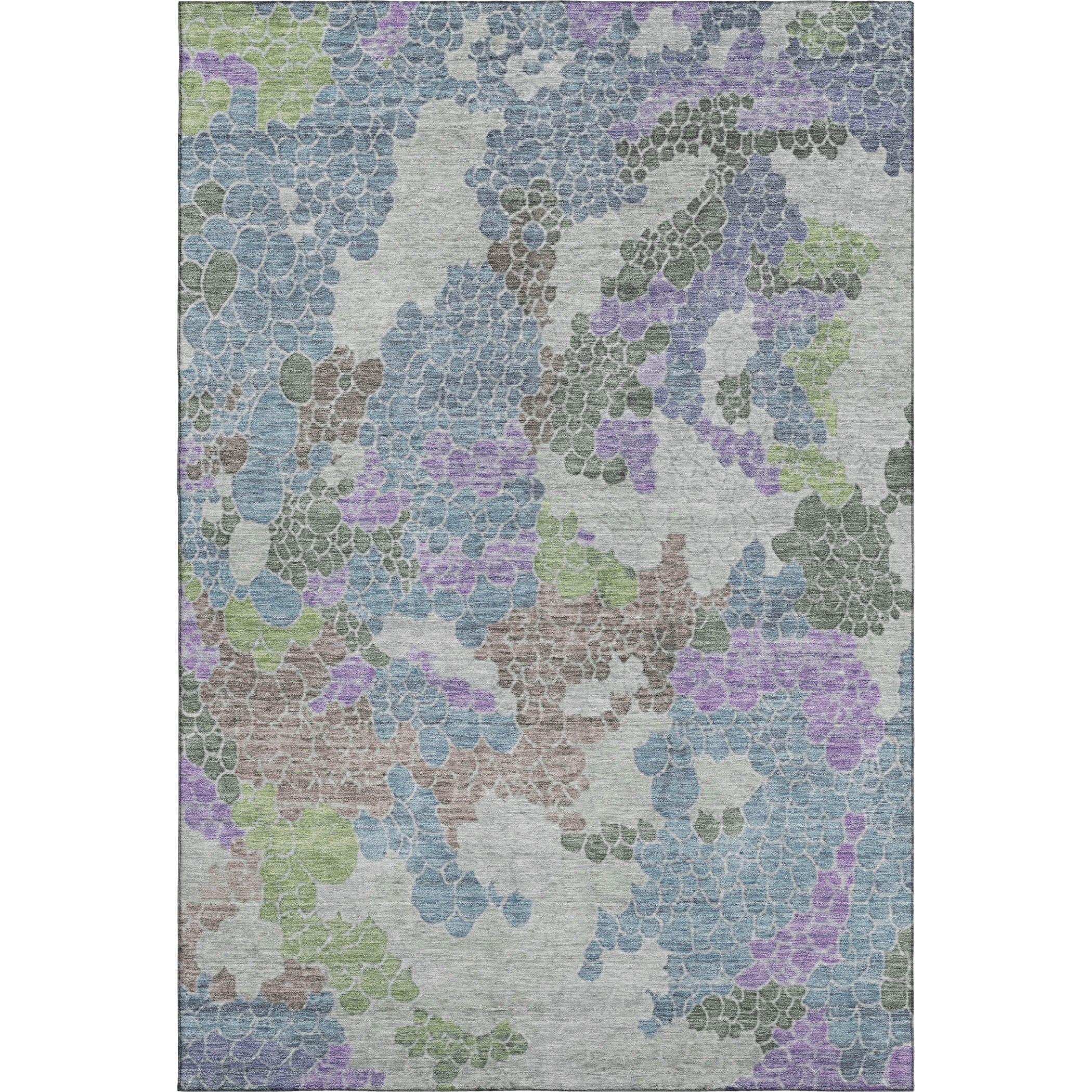 Kyoto Machine Washable Transitional Blue Rug 2'6" x 3'10" #shape_Rectangle