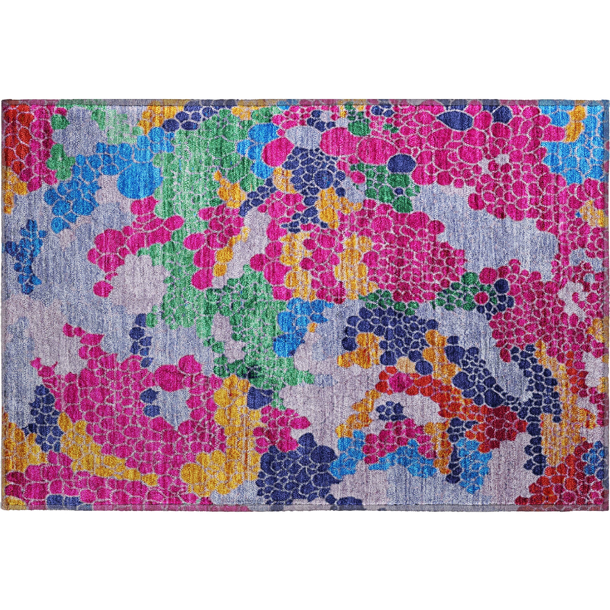 Kyoto Machine Washable Transitional Blush Pink Rug 1'8" x 2'6" #shape_Rectangle