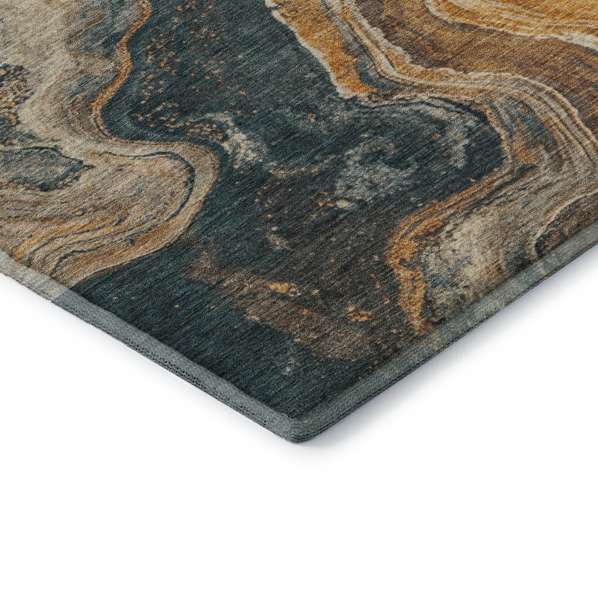 Hoi An Machine Washable Transitional Linen Ivory Rug 1'8" x 2'6" #shape_Rectangle