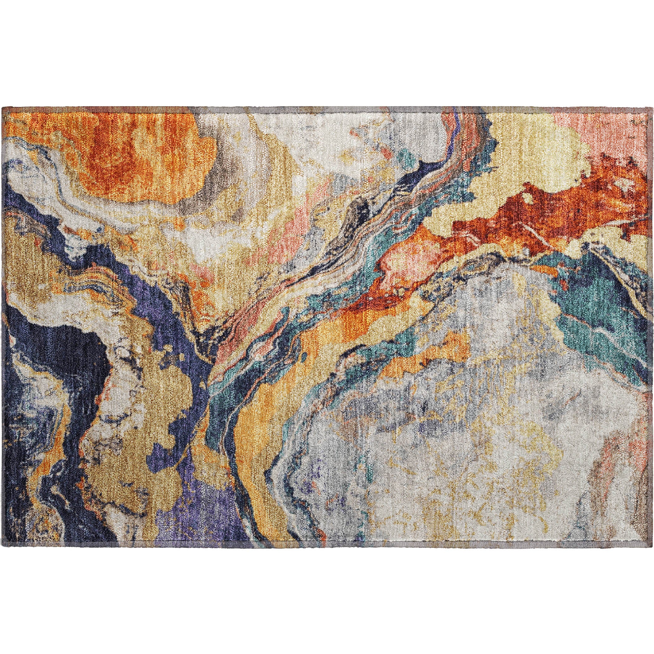 Bern Machine Washable Transitional Linen Ivory Rug 1'8" x 2'6" #shape_Rectangle