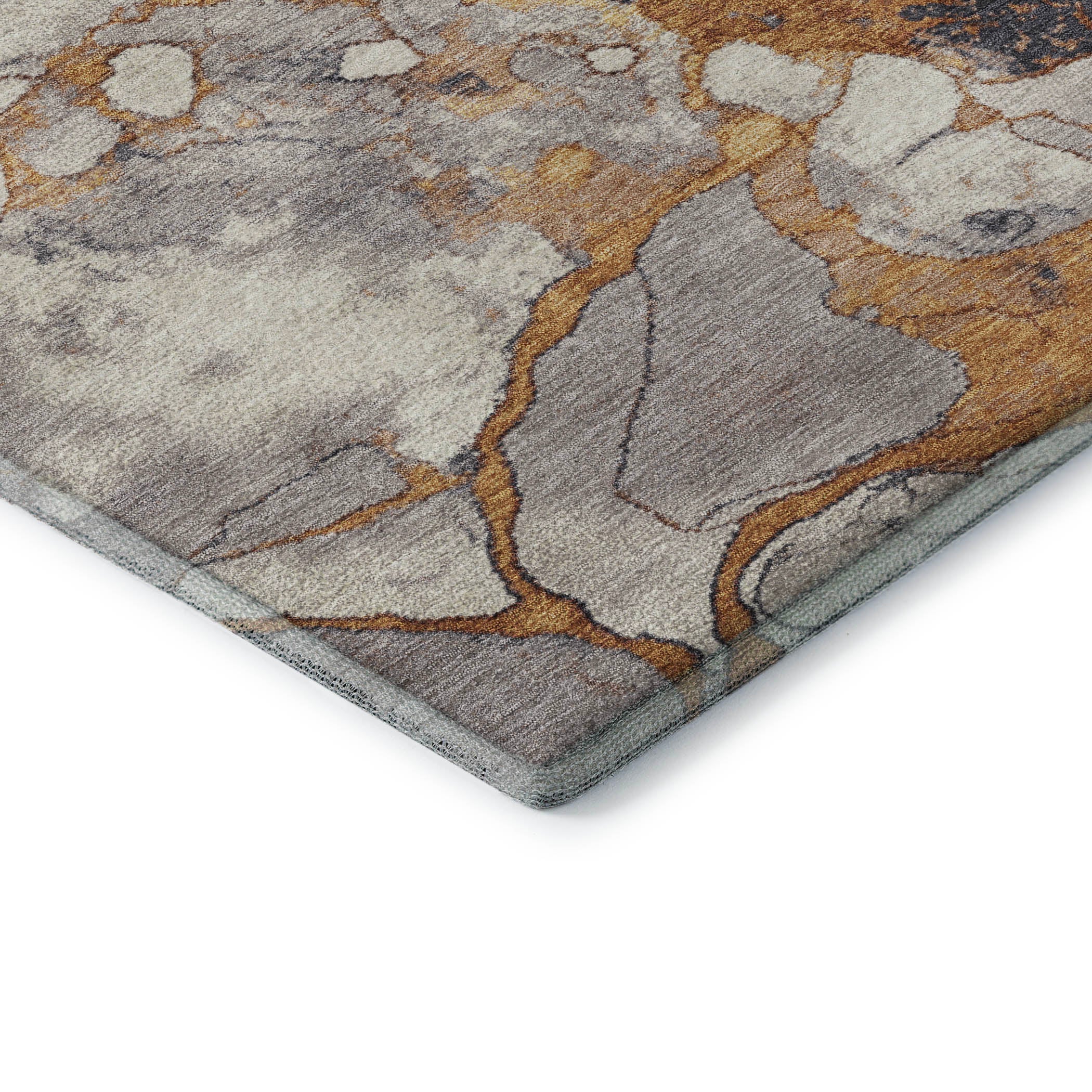 Cusco Machine Washable Transitional Gold Rug 1'8" x 2'6" #shape_Rectangle