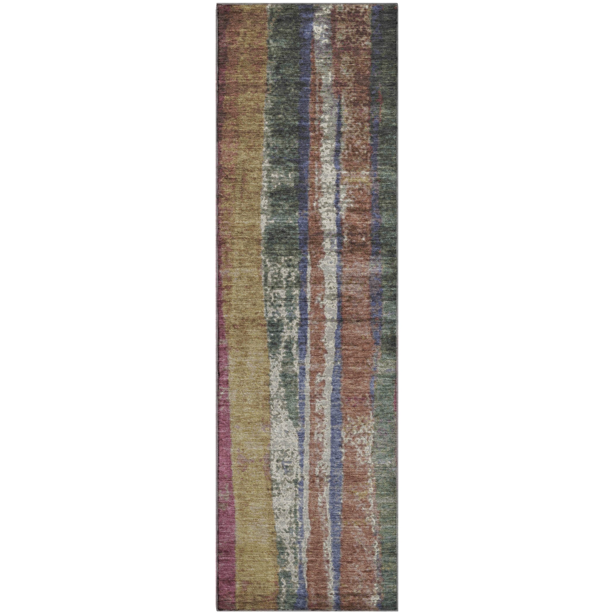 Oslo Machine Washable Transitional Blush Pink Rug 2'3" x 7'6" #shape_Runner