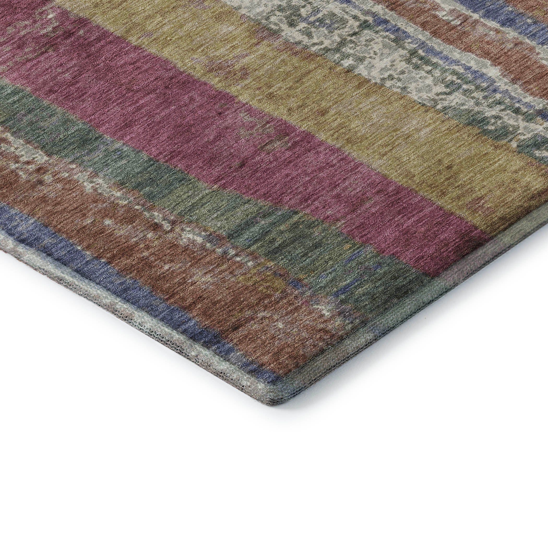 Oslo Machine Washable Transitional Blush Pink Rug 1'8" x 2'6" #shape_Rectangle
