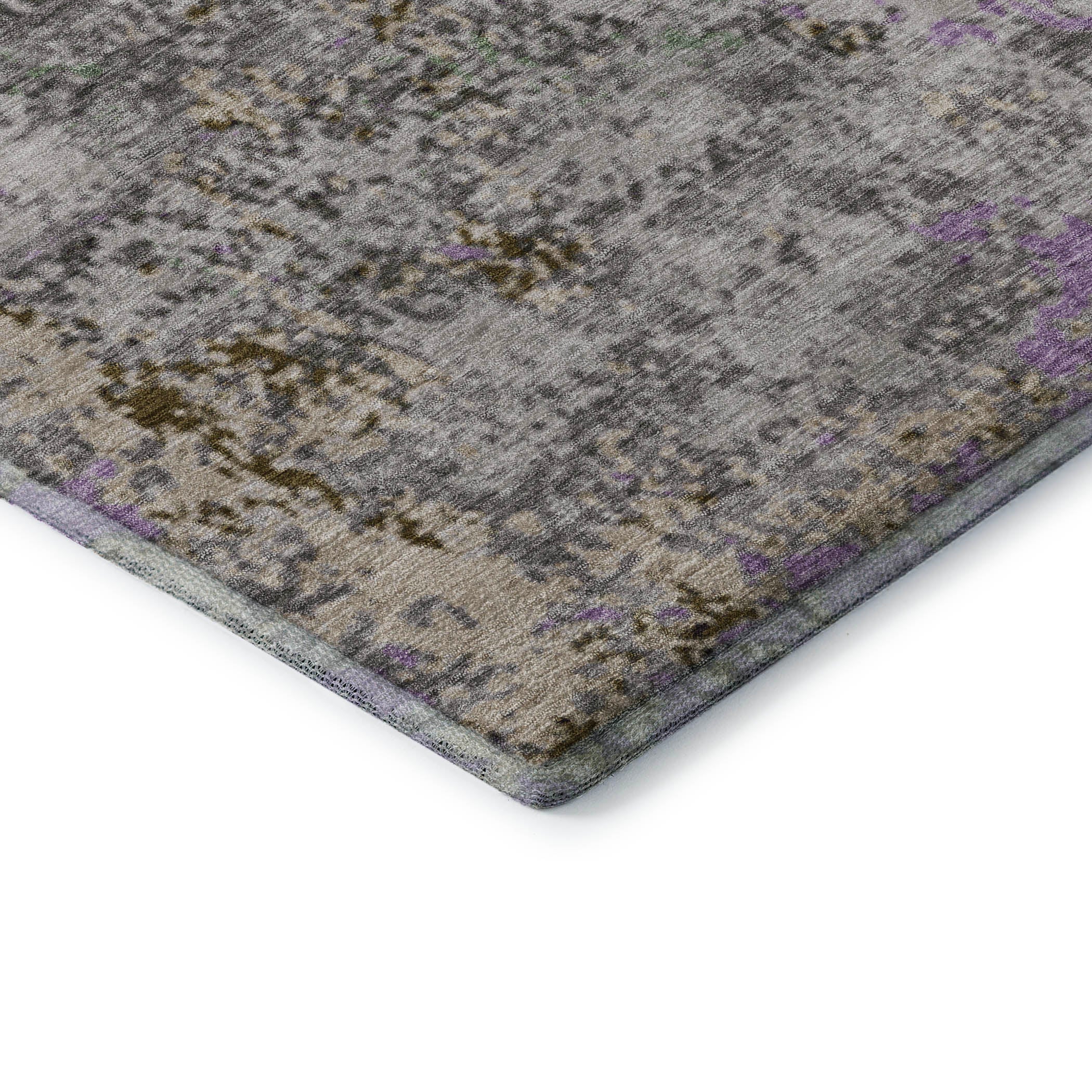 Chiang Mai Machine Washable Transitional Lavender Purple Rug 1'8" x 2'6" #shape_Rectangle