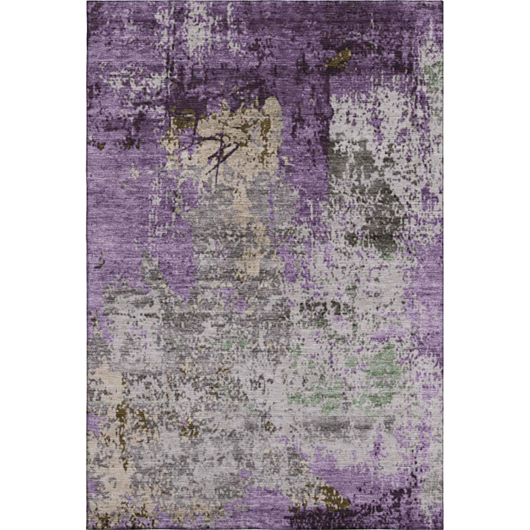 Chiang Mai Machine Washable Transitional Lavender Purple Rug 2'6" x 3'10" #shape_Rectangle