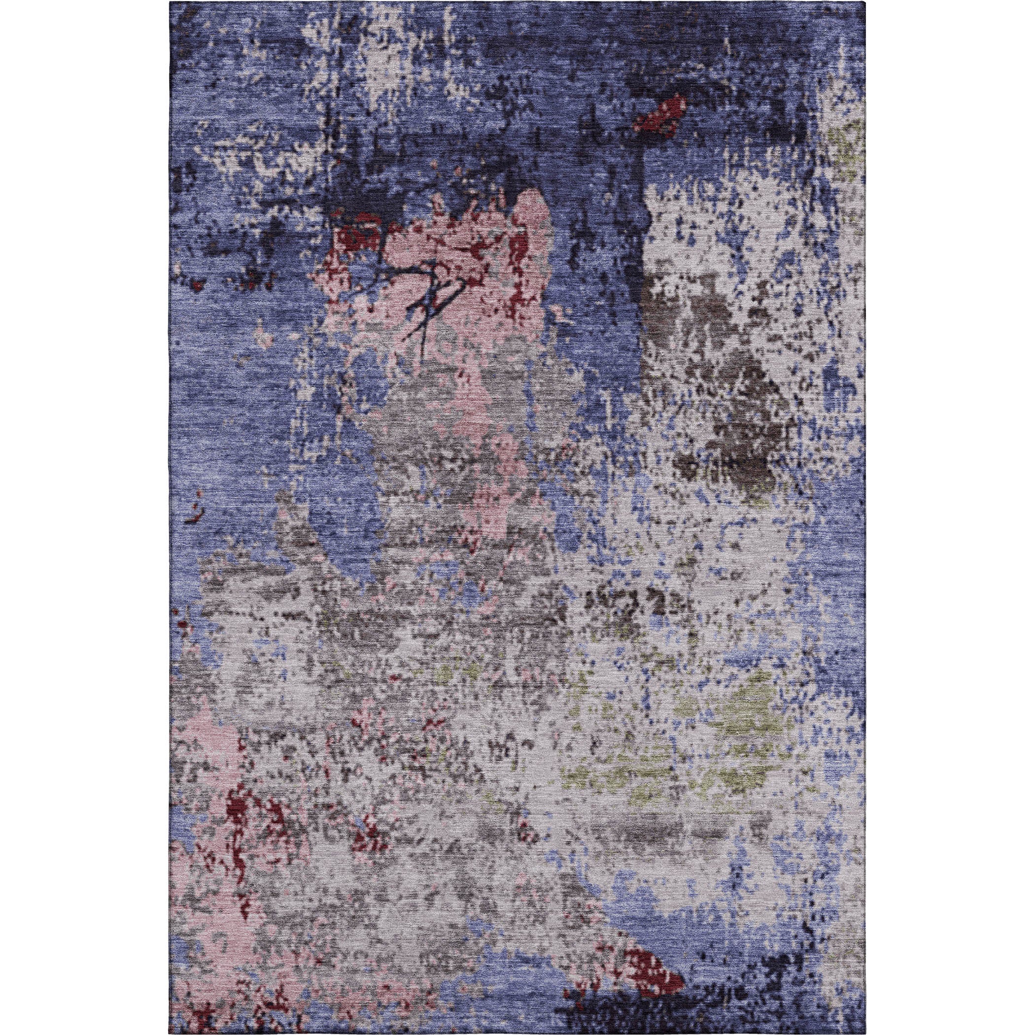 Chiang Mai Machine Washable Transitional Plum Purple Rug 2'6" x 3'10" #shape_Rectangle