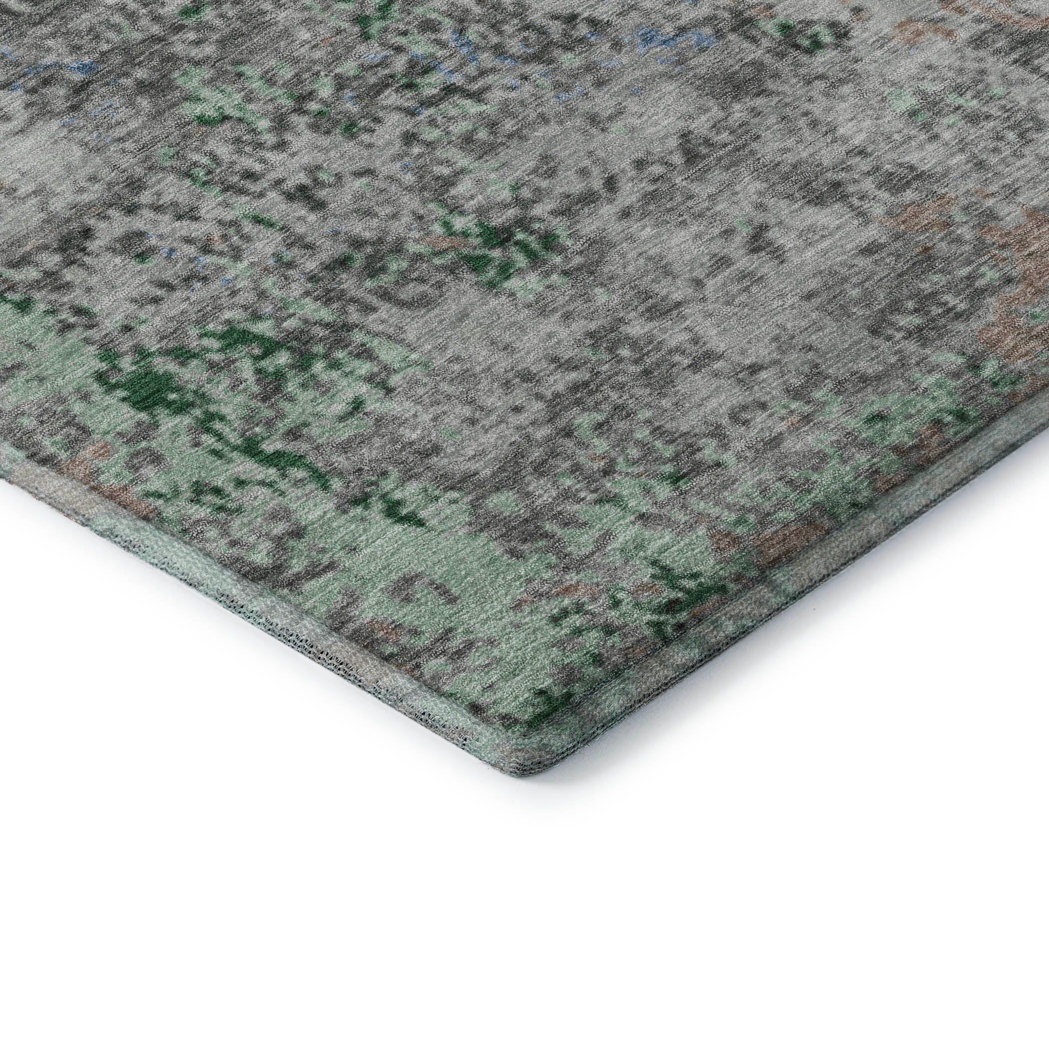 Chiang Mai Machine Washable Transitional Taupe Brown Rug 1'8" x 2'6" #shape_Rectangle