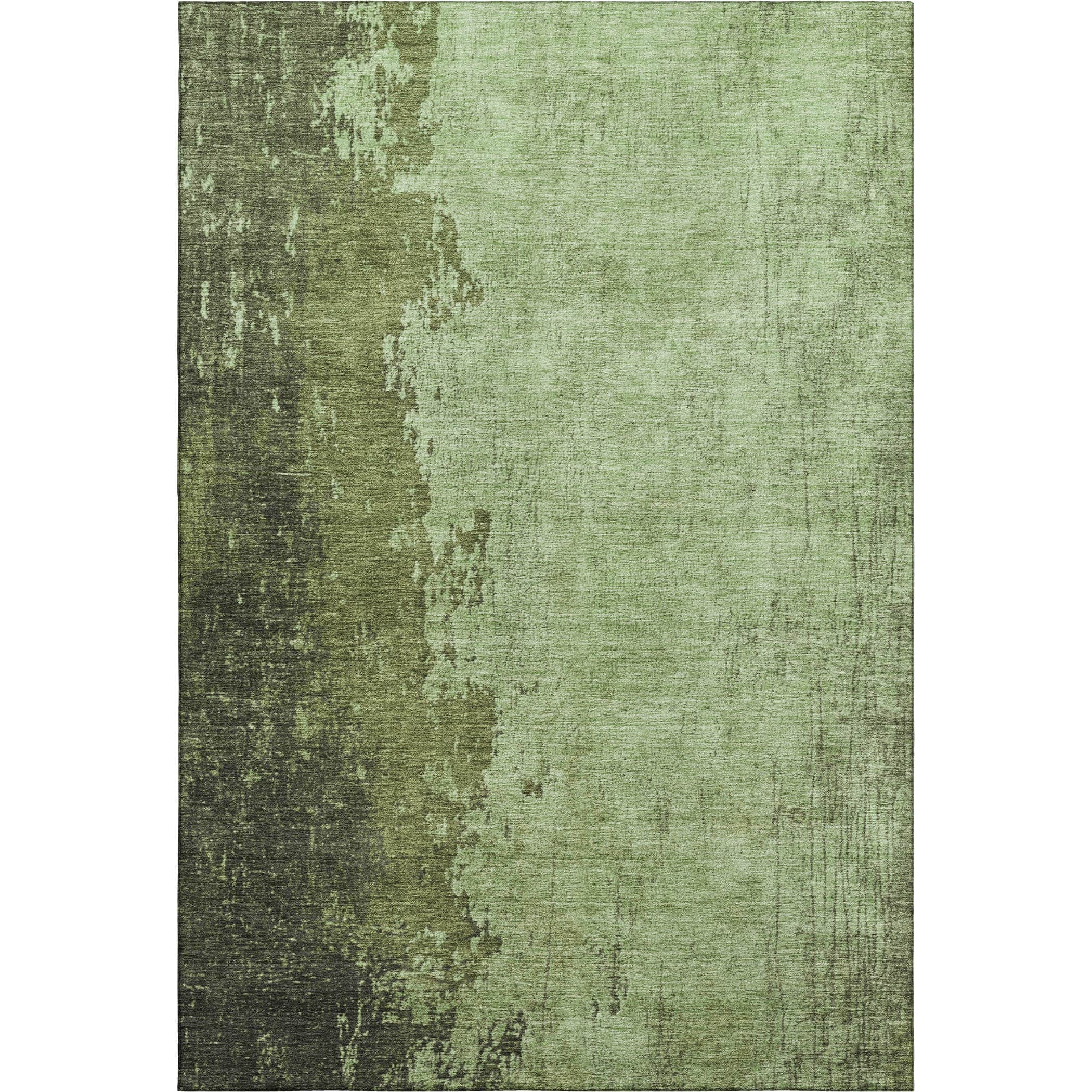Kotor Machine Washable Transitional Aloe Green Rug 2'6" x 3'10" #shape_Rectangle