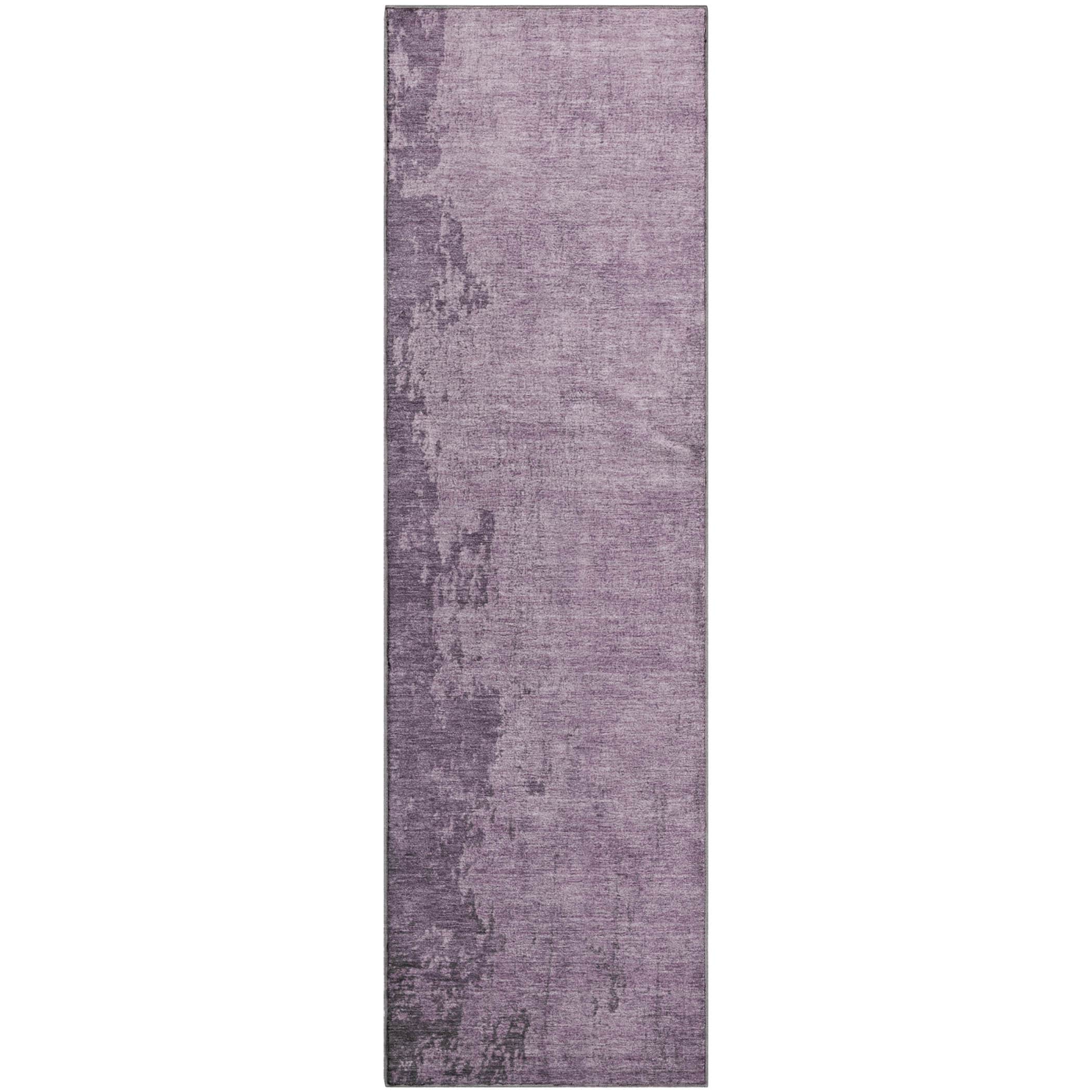 Kotor Machine Washable Transitional Lavender Purple Rug 2'3" x 7'6" #shape_Runner