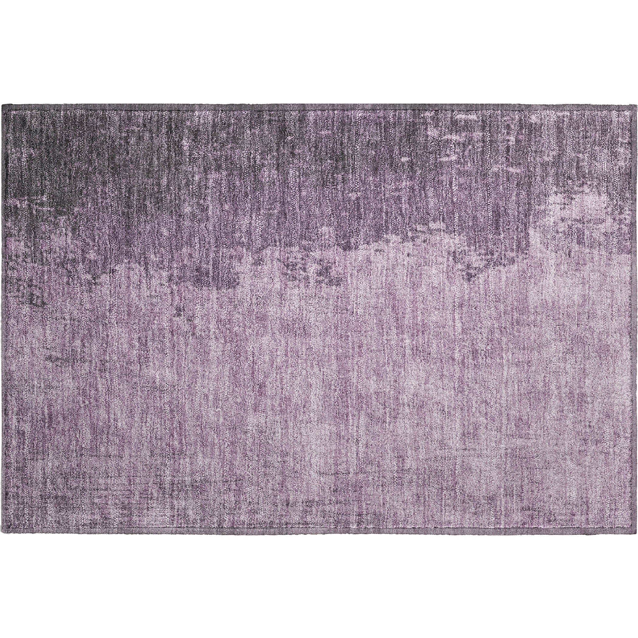 Kotor Machine Washable Transitional Lavender Purple Rug 1'8" x 2'6" #shape_Rectangle