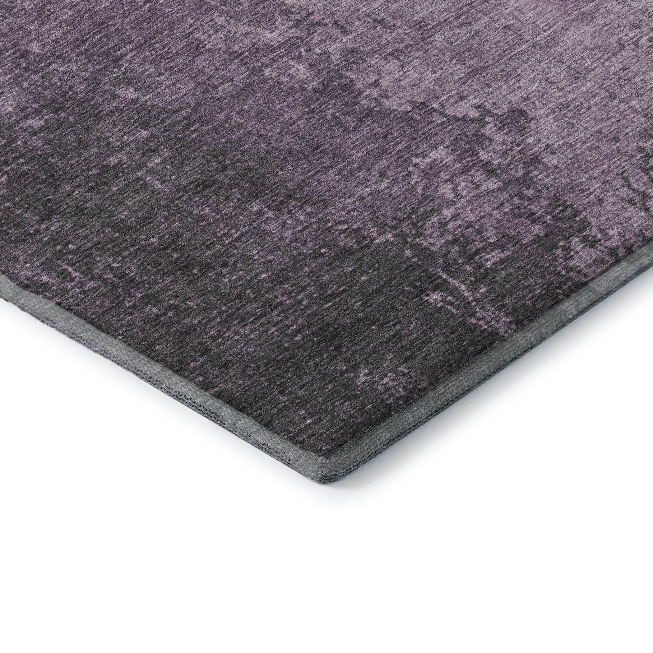 Kotor Machine Washable Transitional Lavender Purple Rug 1'8" x 2'6" #shape_Rectangle