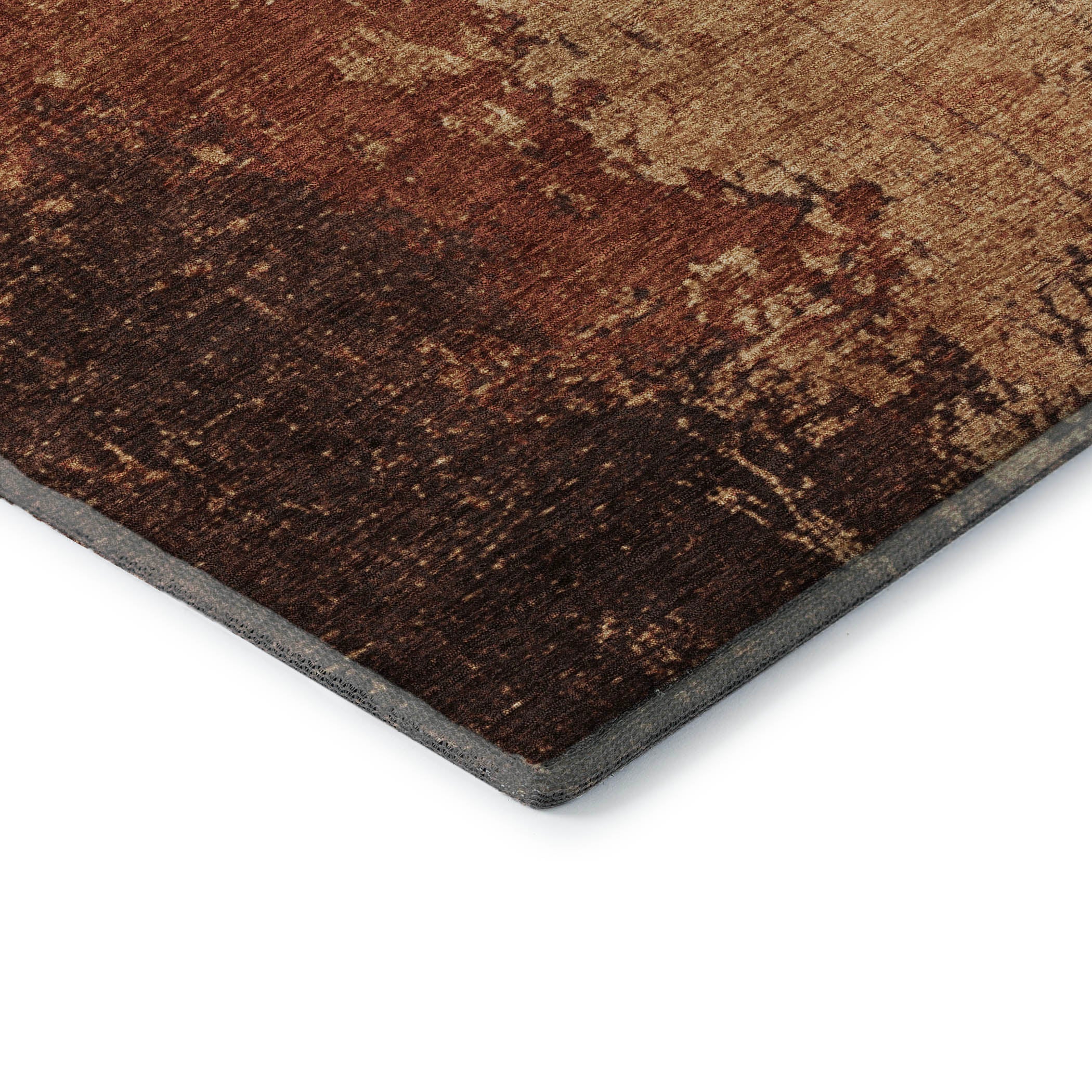 Kotor Machine Washable Transitional Tan Brown Rug 1'8" x 2'6" #shape_Rectangle