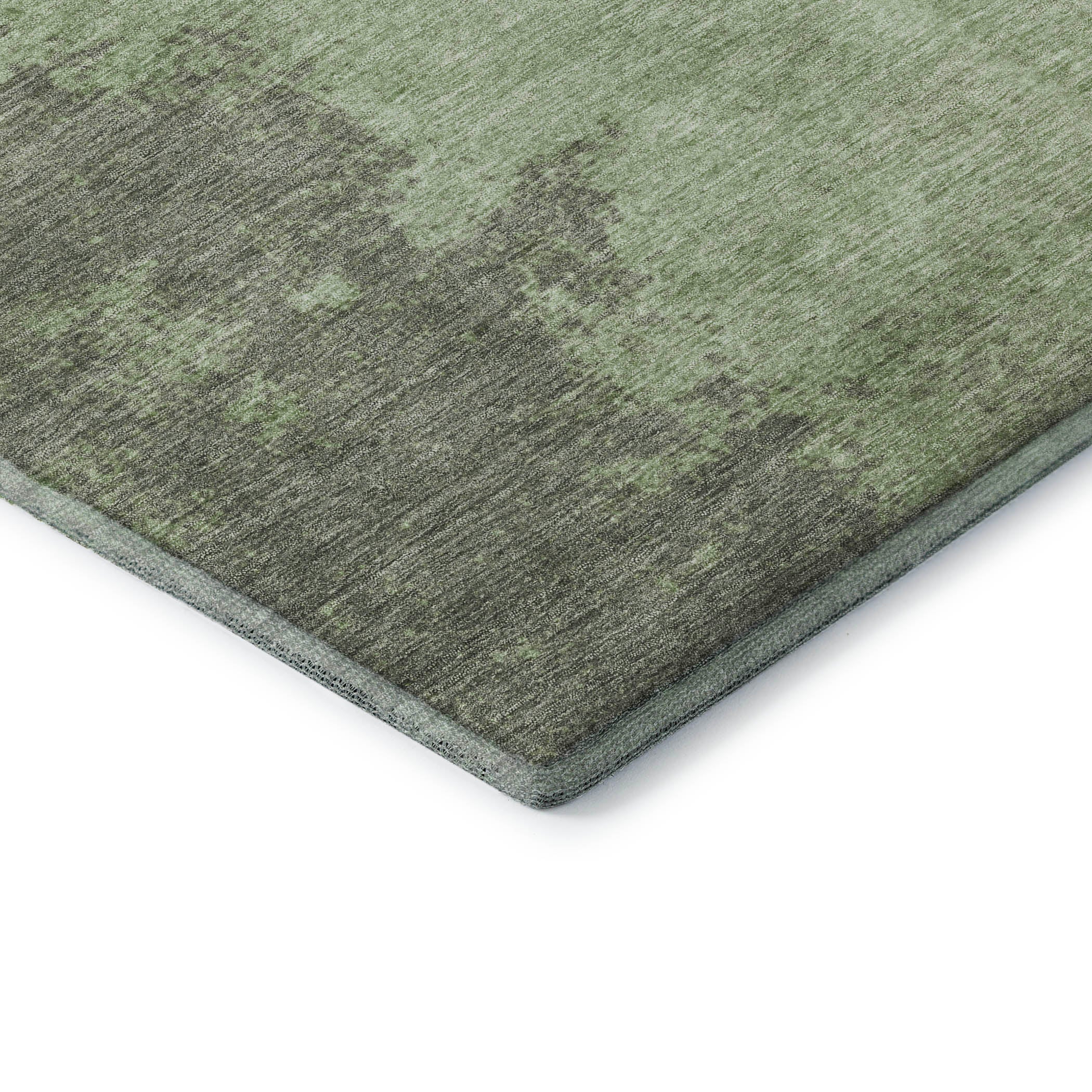 Dubrovnik Machine Washable Transitional Aloe Green Rug 1'8" x 2'6" #shape_Rectangle