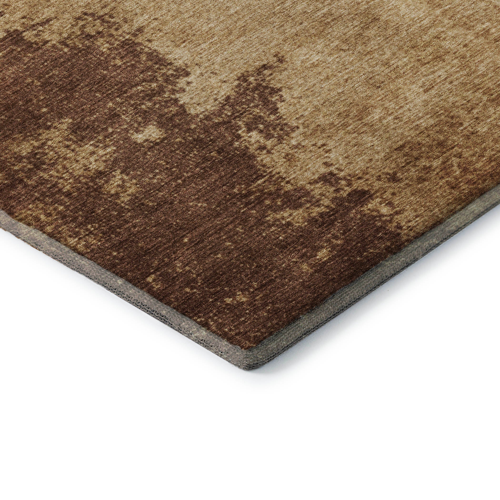 Dubrovnik Machine Washable Transitional Mocha Brown Rug 1'8" x 2'6" #shape_Rectangle