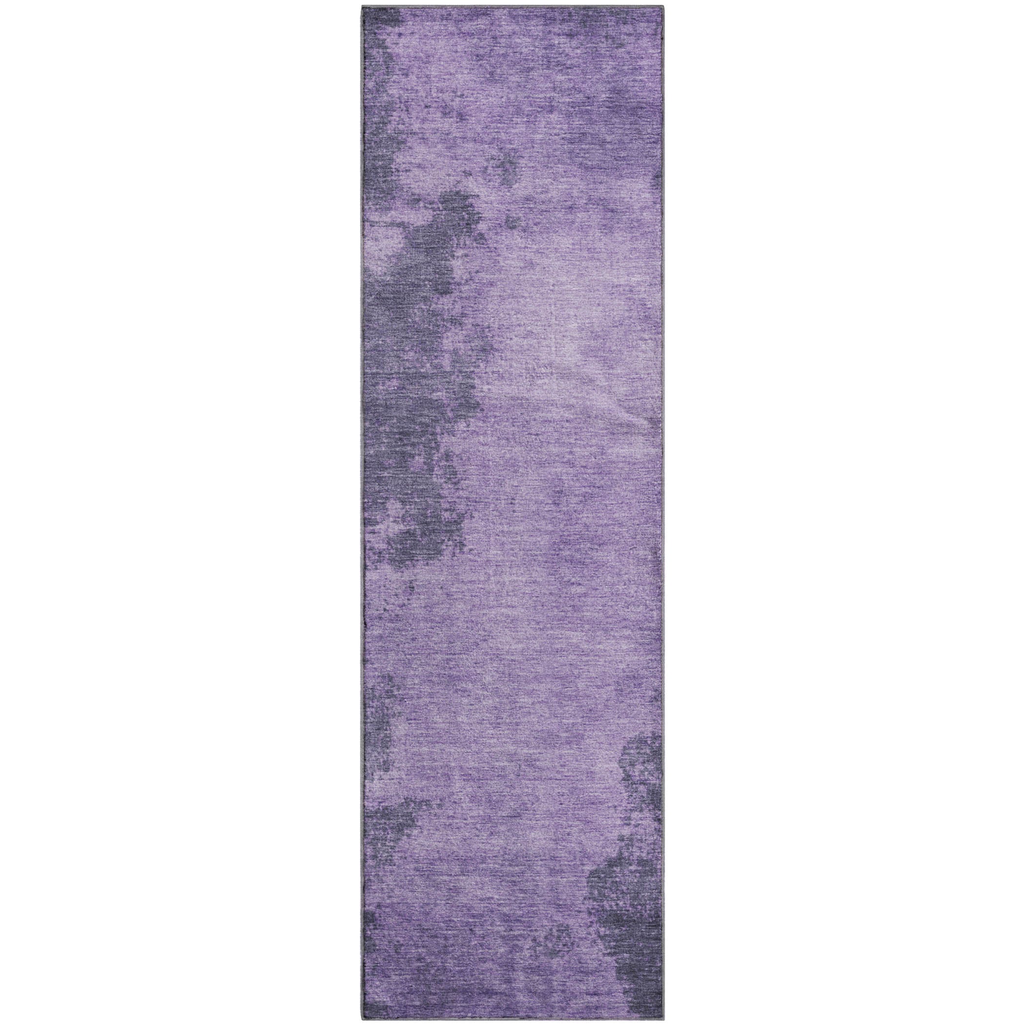 Dubrovnik Machine Washable Transitional Purple Rug 2'3" x 7'6" #shape_Runner