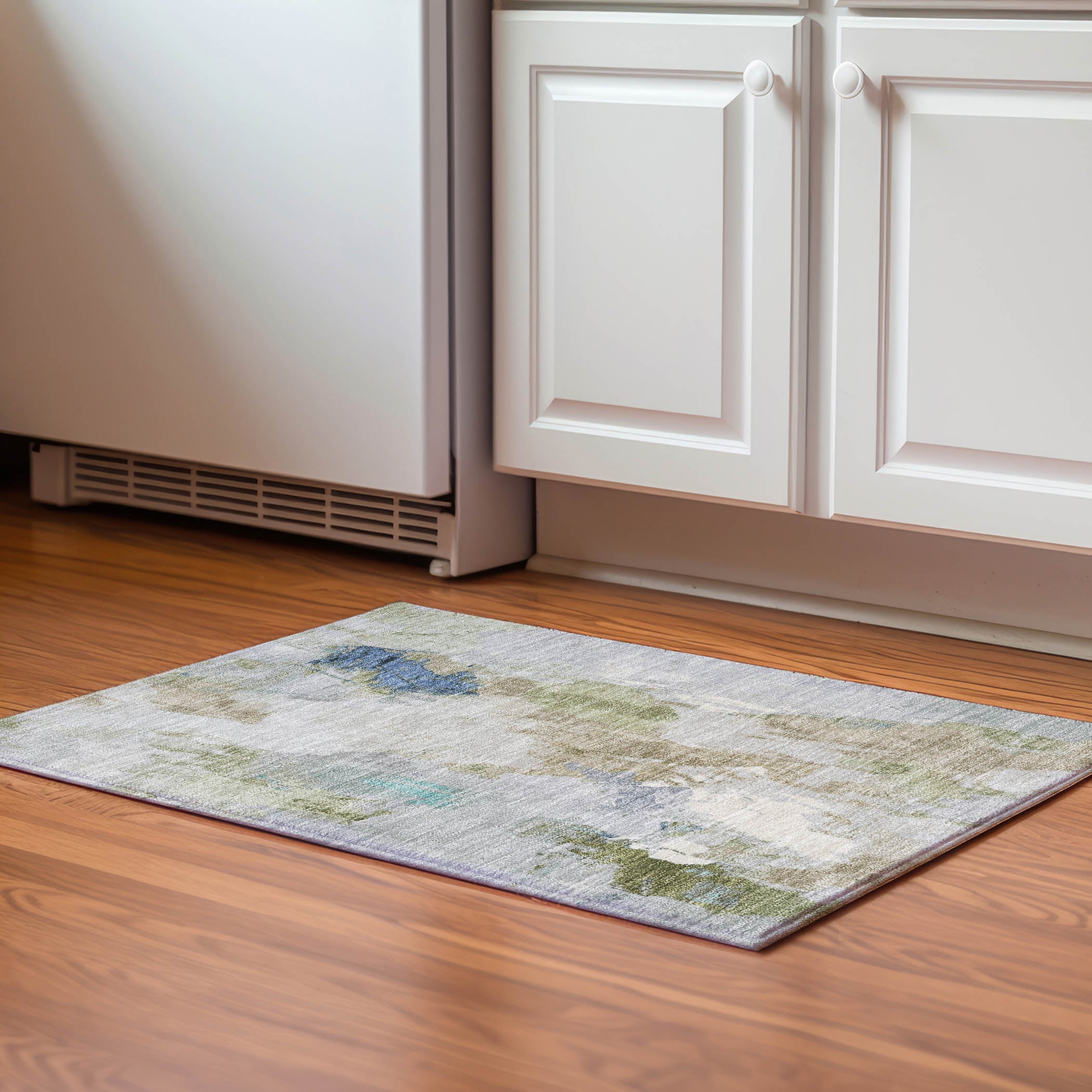 Reykjavik Machine Washable Transitional Beige Brown Rug 1'8" x 2'6" #shape_Rectangle