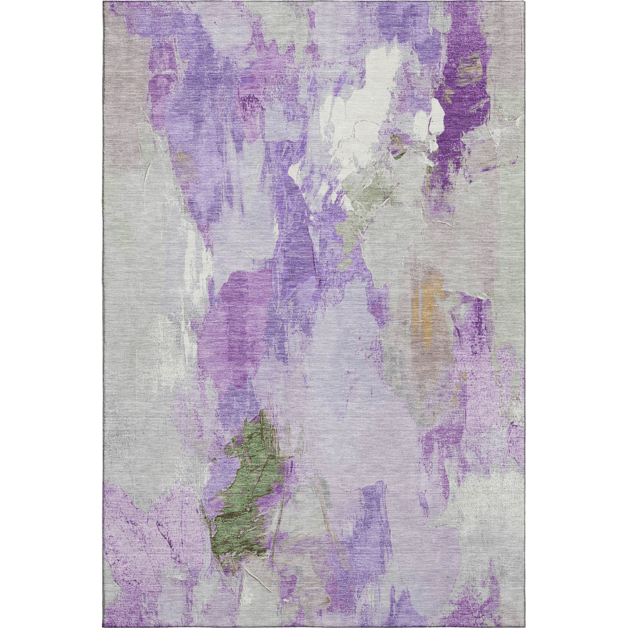 Reykjavik Machine Washable Transitional Purple Rug 2'6" x 3'10" #shape_Rectangle