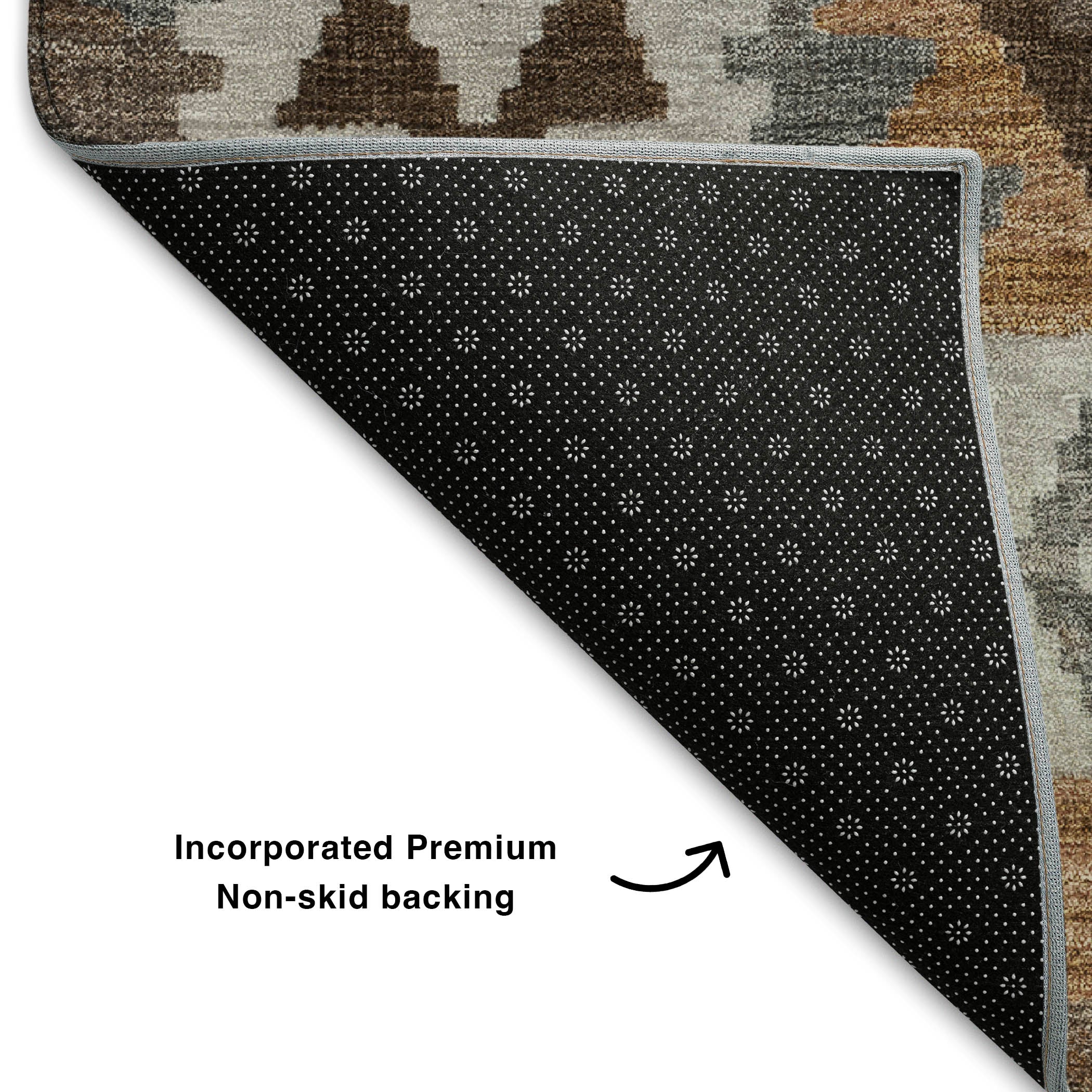 Chiang Mai Machine Washable Transitional Copper Orange Rug 1'8" x 2'6" #shape_Rectangle