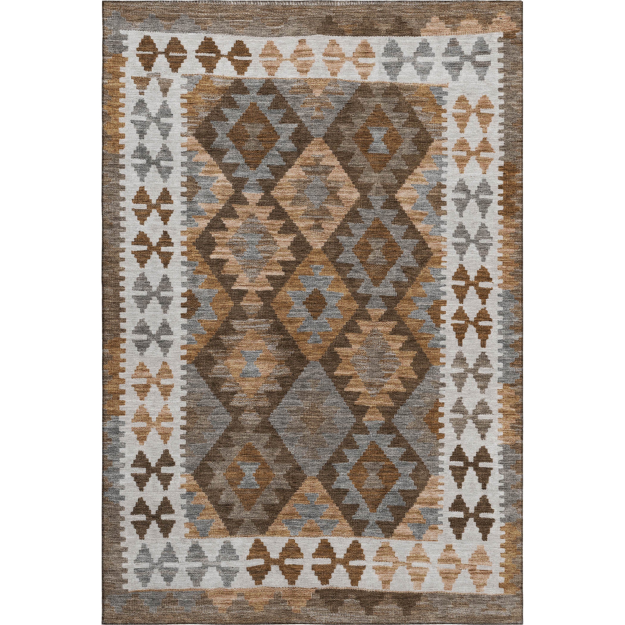 Chiang Mai Machine Washable Transitional Copper Orange Rug 2'6" x 3'10" #shape_Rectangle