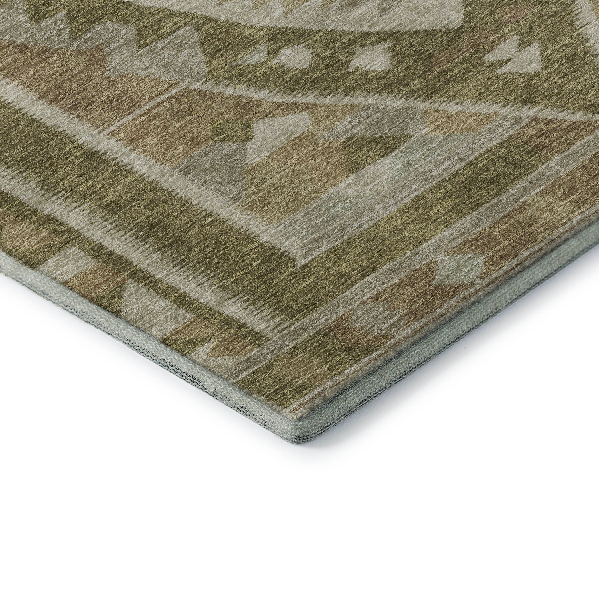Queenstown Machine Washable Transitional Linen Ivory Rug 1'8" x 2'6" #shape_Rectangle