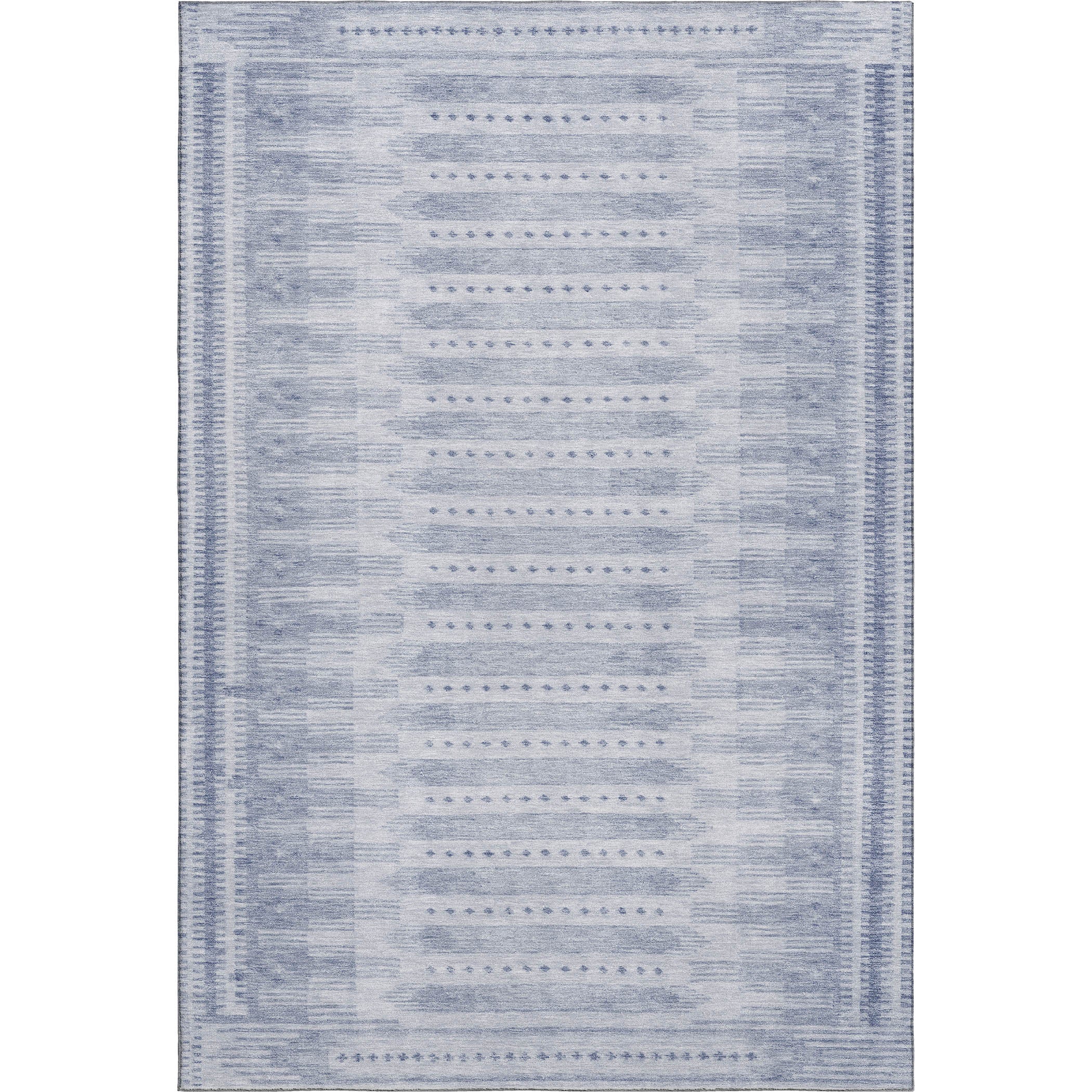 Sintra Machine Washable Transitional Blue Rug 2'6" x 3'10" #shape_Rectangle