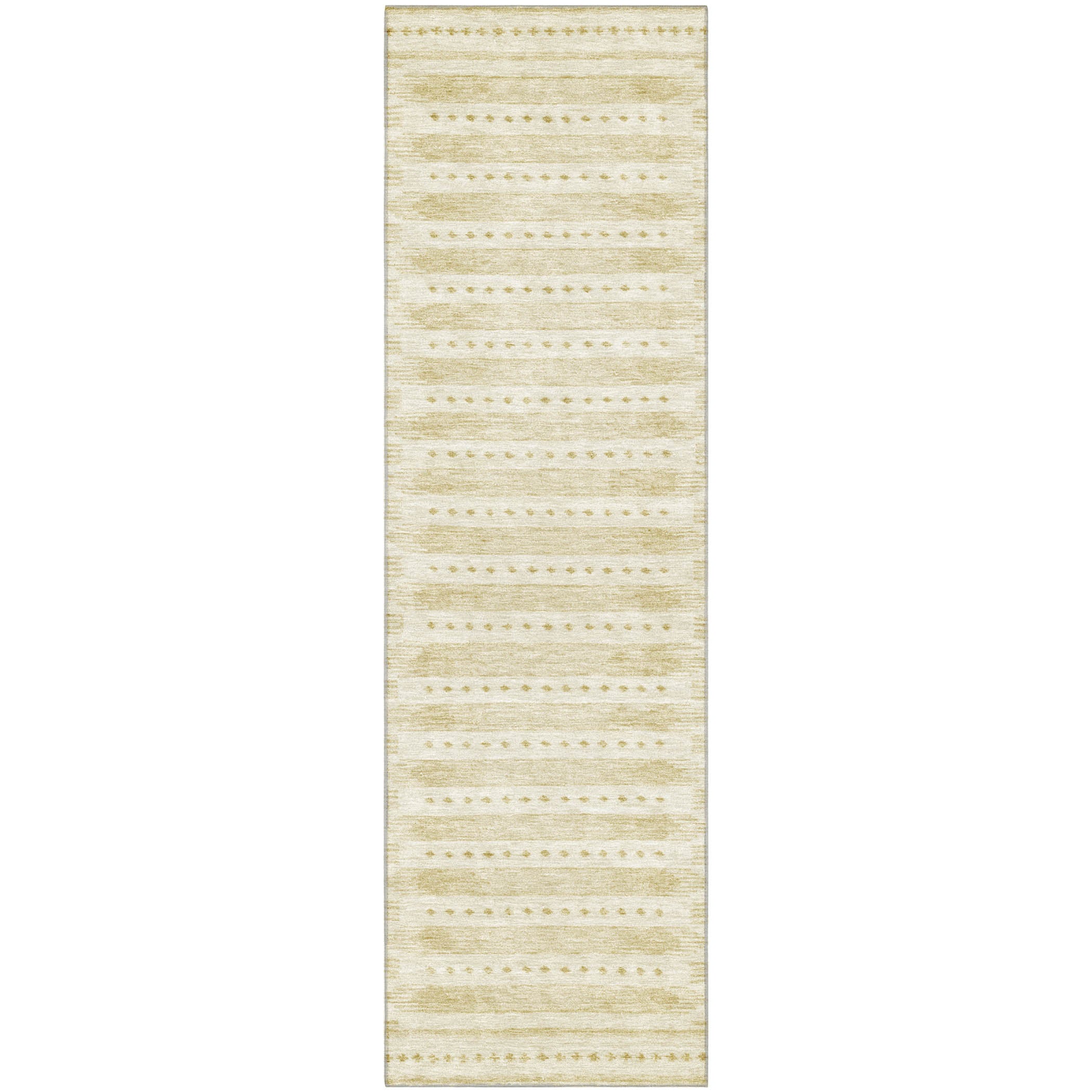 Sintra Machine Washable Transitional Gold Rug 2'3" x 7'6" #shape_Runner