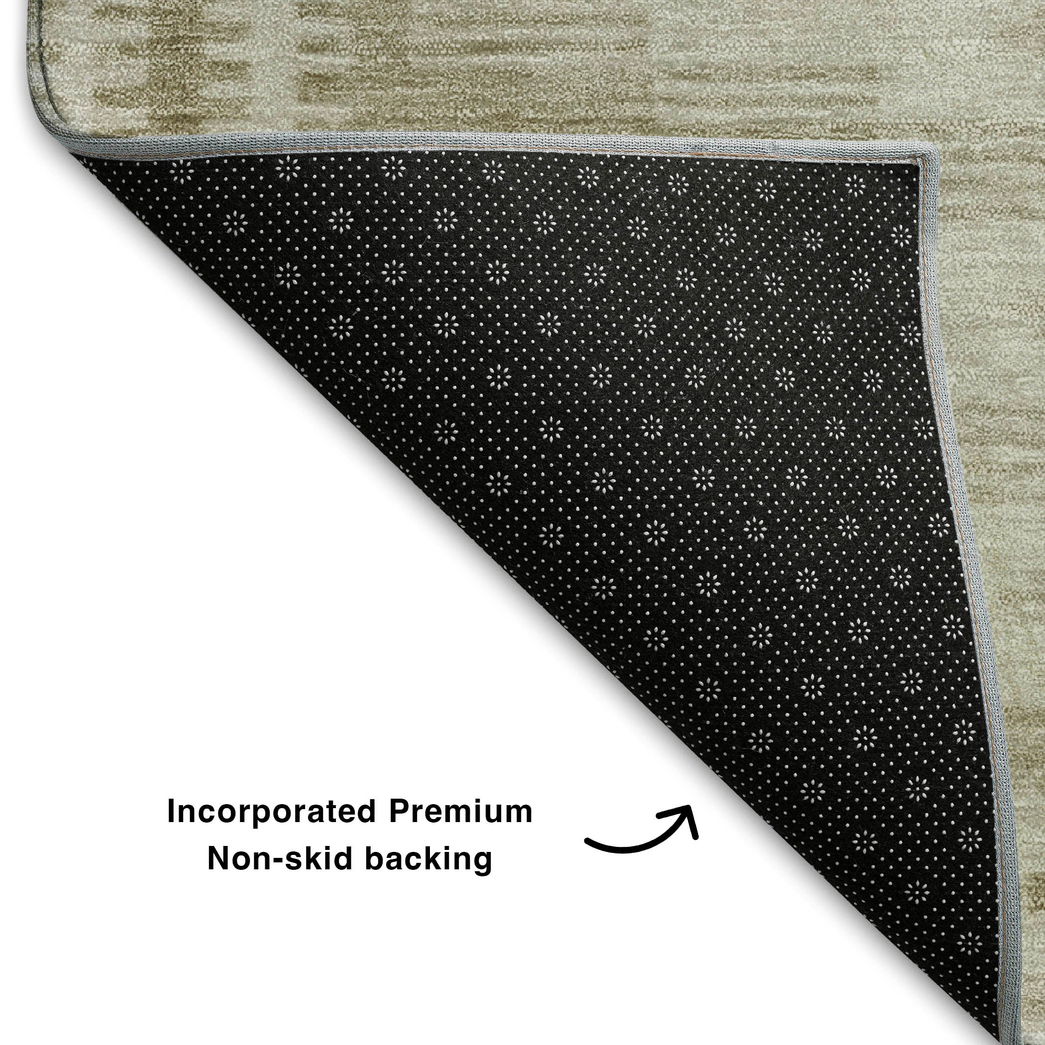 Sintra Machine Washable Transitional Khaki Brown Rug 1'8" x 2'6" #shape_Rectangle