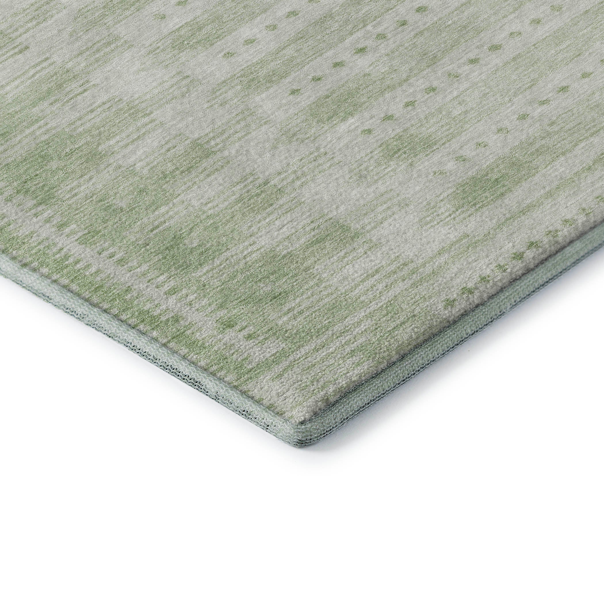 Sintra Machine Washable Transitional Sage Green Rug 1'8" x 2'6" #shape_Rectangle