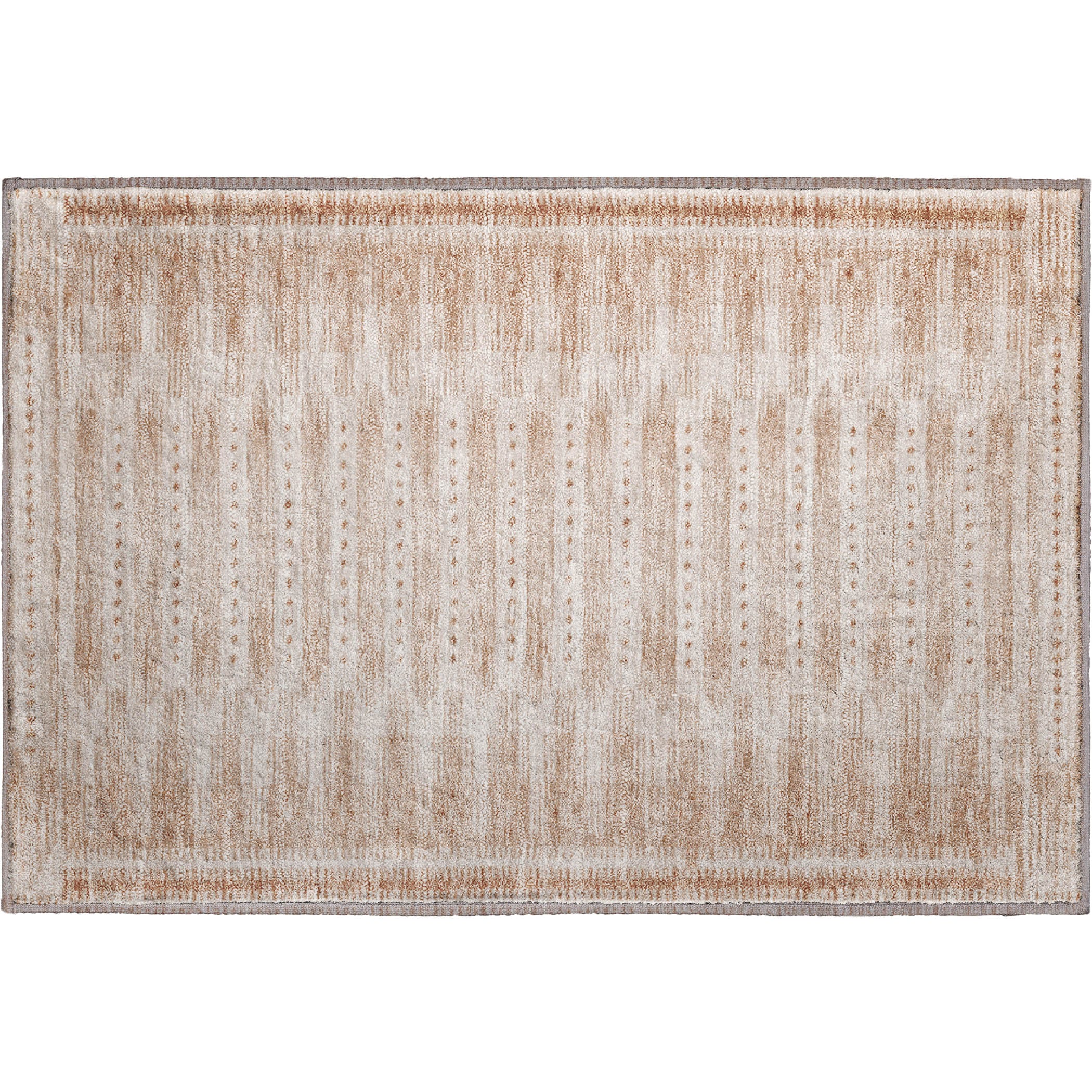 Sintra Machine Washable Transitional Salmon Orange Rug 1'8" x 2'6" #shape_Rectangle