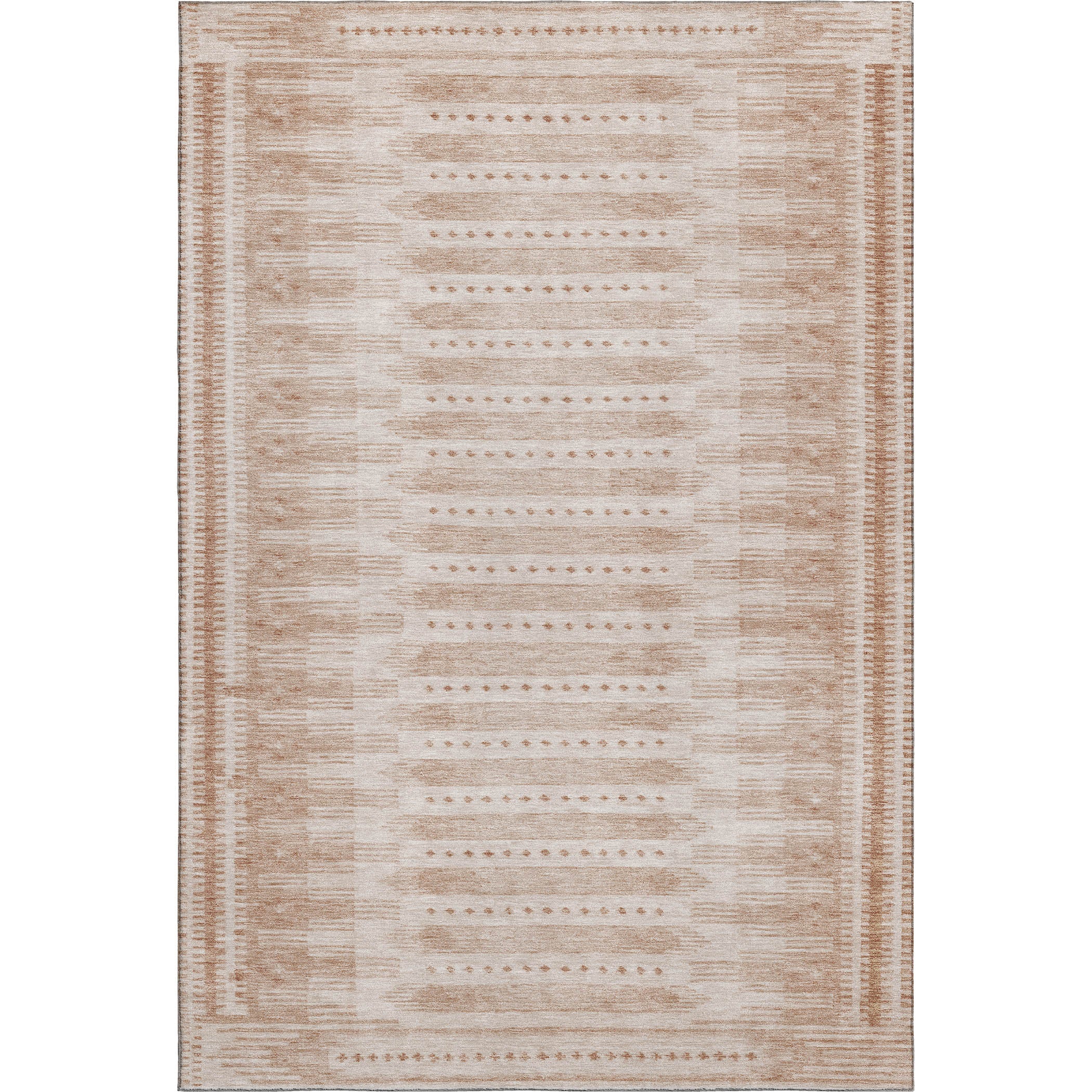 Sintra Machine Washable Transitional Salmon Orange Rug 2'6" x 3'10" #shape_Rectangle