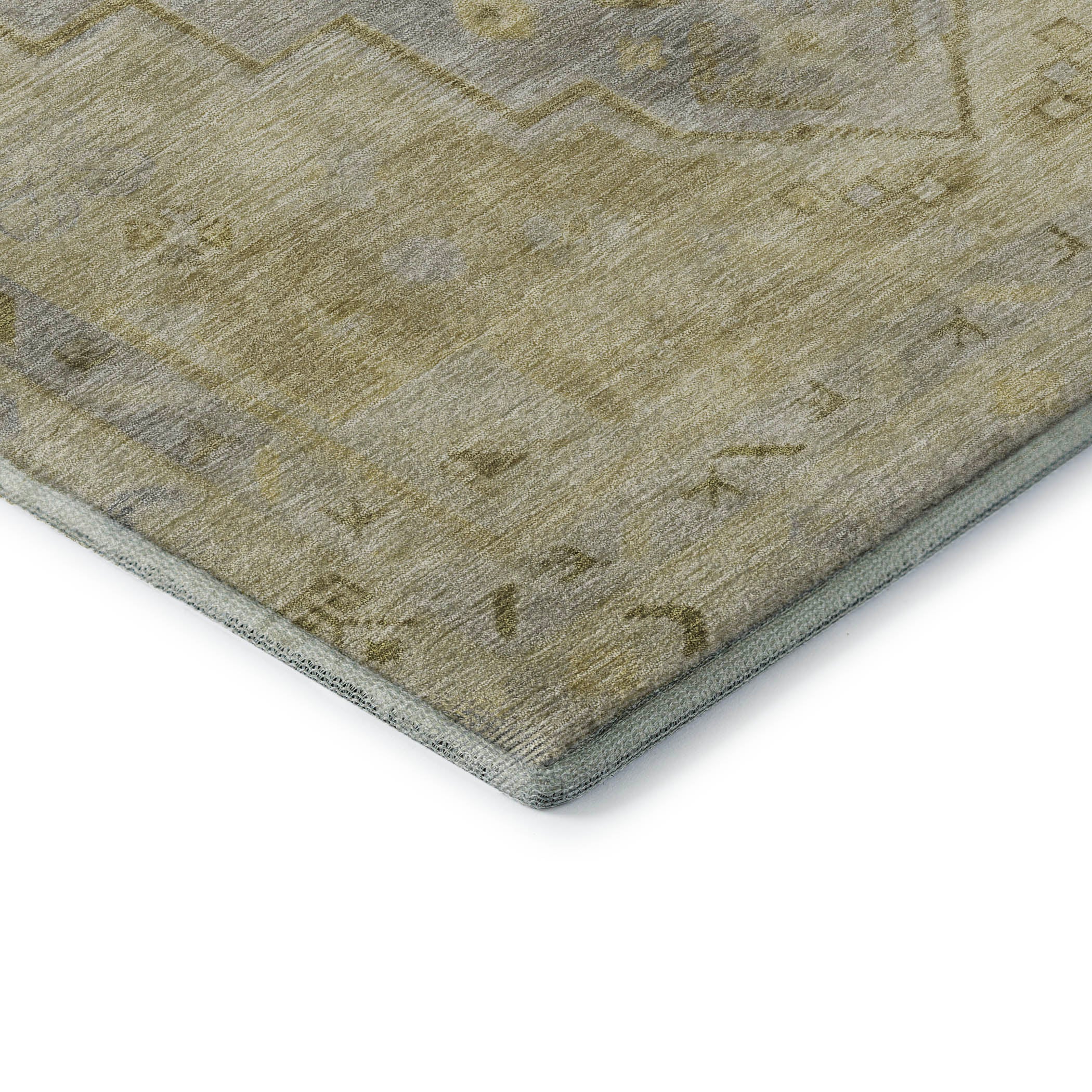 Zanzibar Machine Washable Transitional Gold Rug 1'8" x 2'6" #shape_Rectangle