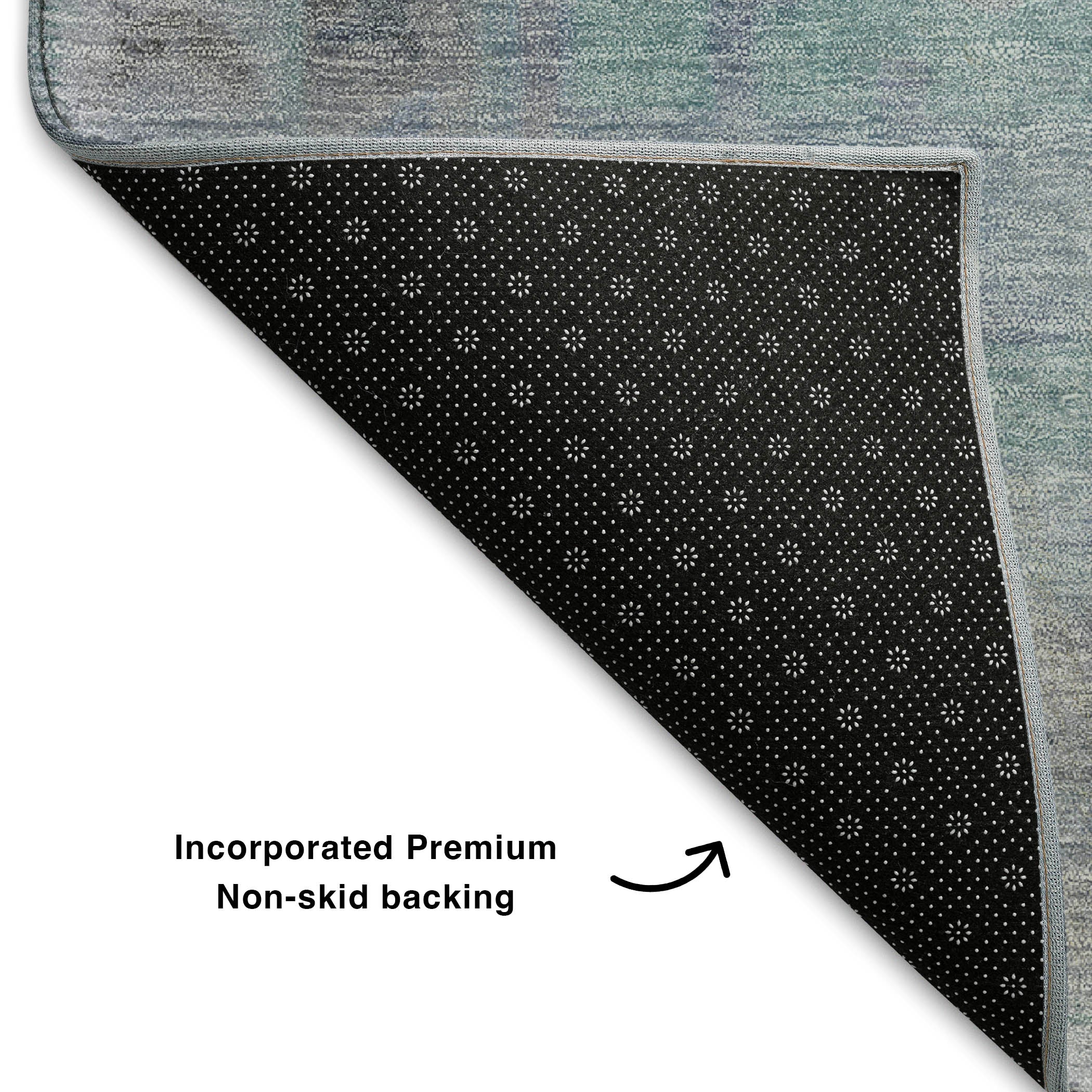 Zanzibar Machine Washable Transitional Gray Rug 1'8" x 2'6" #shape_Rectangle