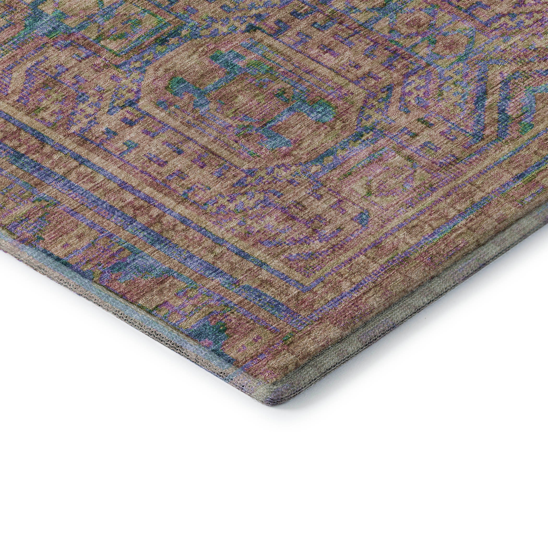 Porto Machine Washable Transitional Orange Rug 1'8" x 2'6" #shape_Rectangle