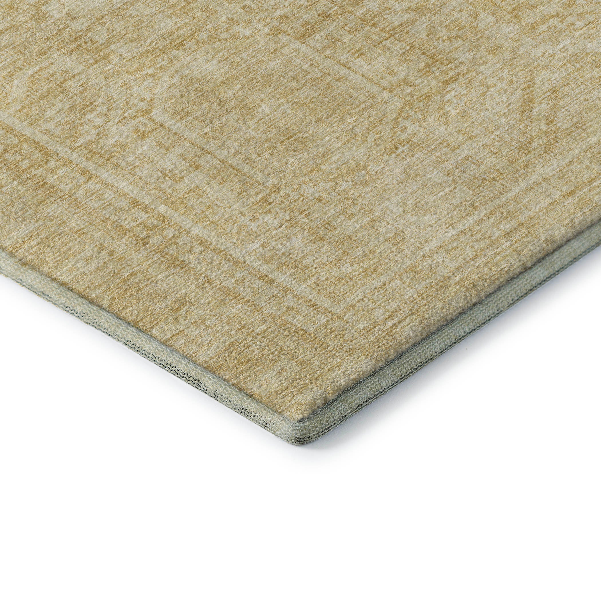 Porto Machine Washable Transitional Wheat Gold Rug 1'8" x 2'6" #shape_Rectangle