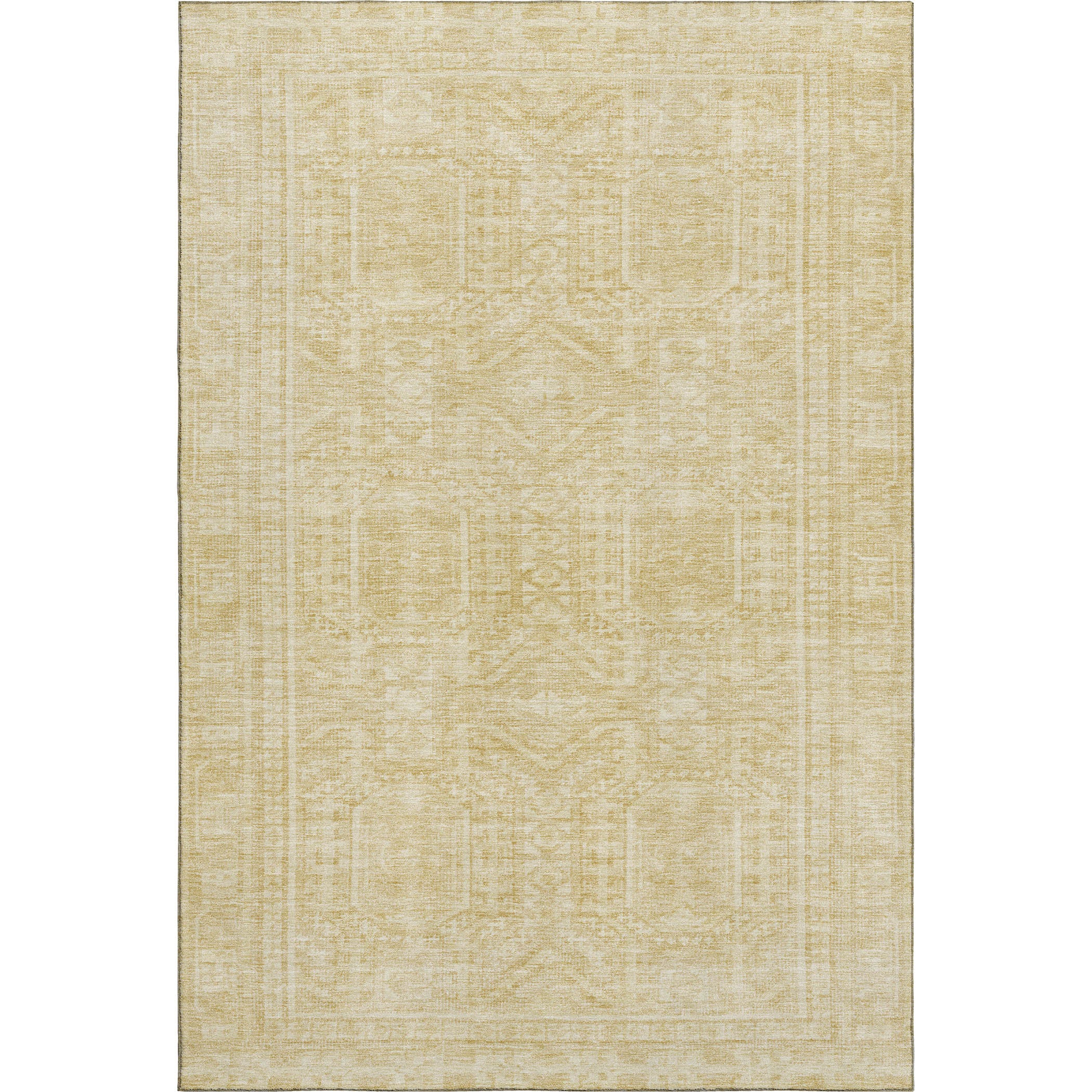 Porto Machine Washable Transitional Wheat Gold Rug 2'6" x 3'10" #shape_Rectangle