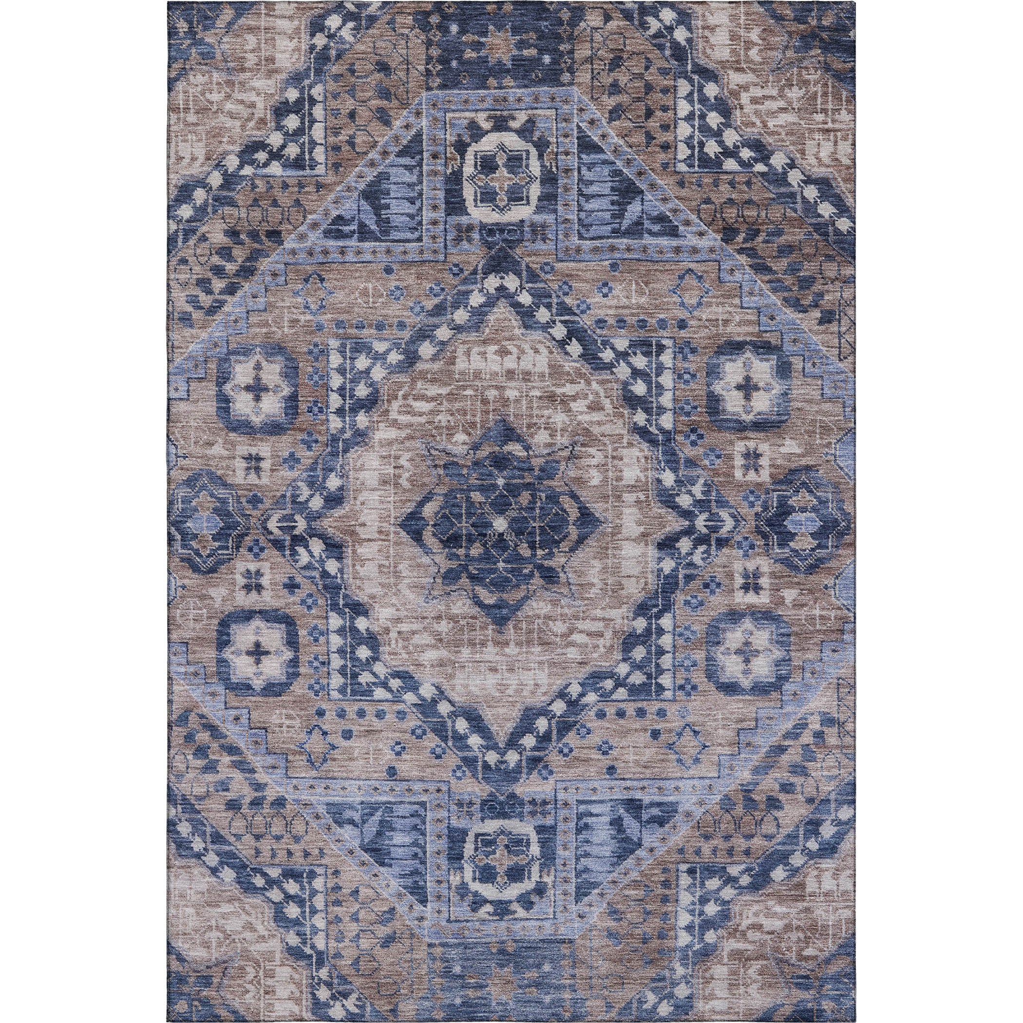 Sintra Machine Washable Transitional Brown Rug 2'6" x 3'10" #shape_Rectangle