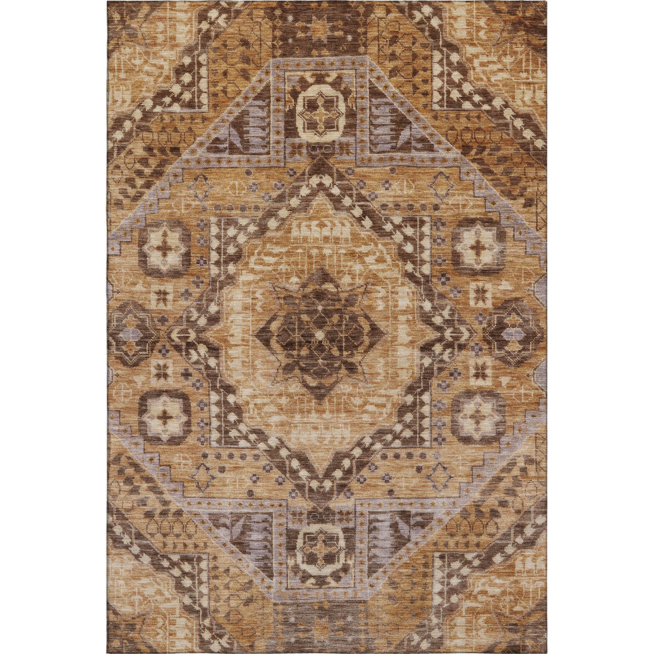 Sintra Machine Washable Transitional Copper Orange Rug 2'6" x 3'10" #shape_Rectangle