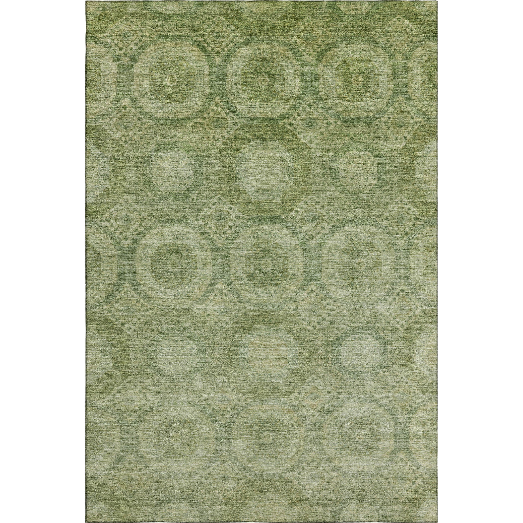 Sarajevo Machine Washable Transitional Aloe Green Rug 2'6" x 3'10" #shape_Rectangle
