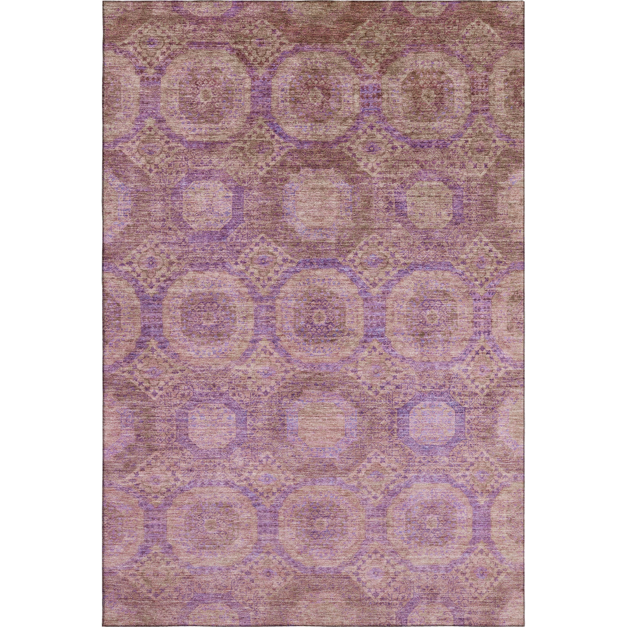 Sarajevo Machine Washable Transitional Blush Pink Rug 2'6" x 3'10" #shape_Rectangle