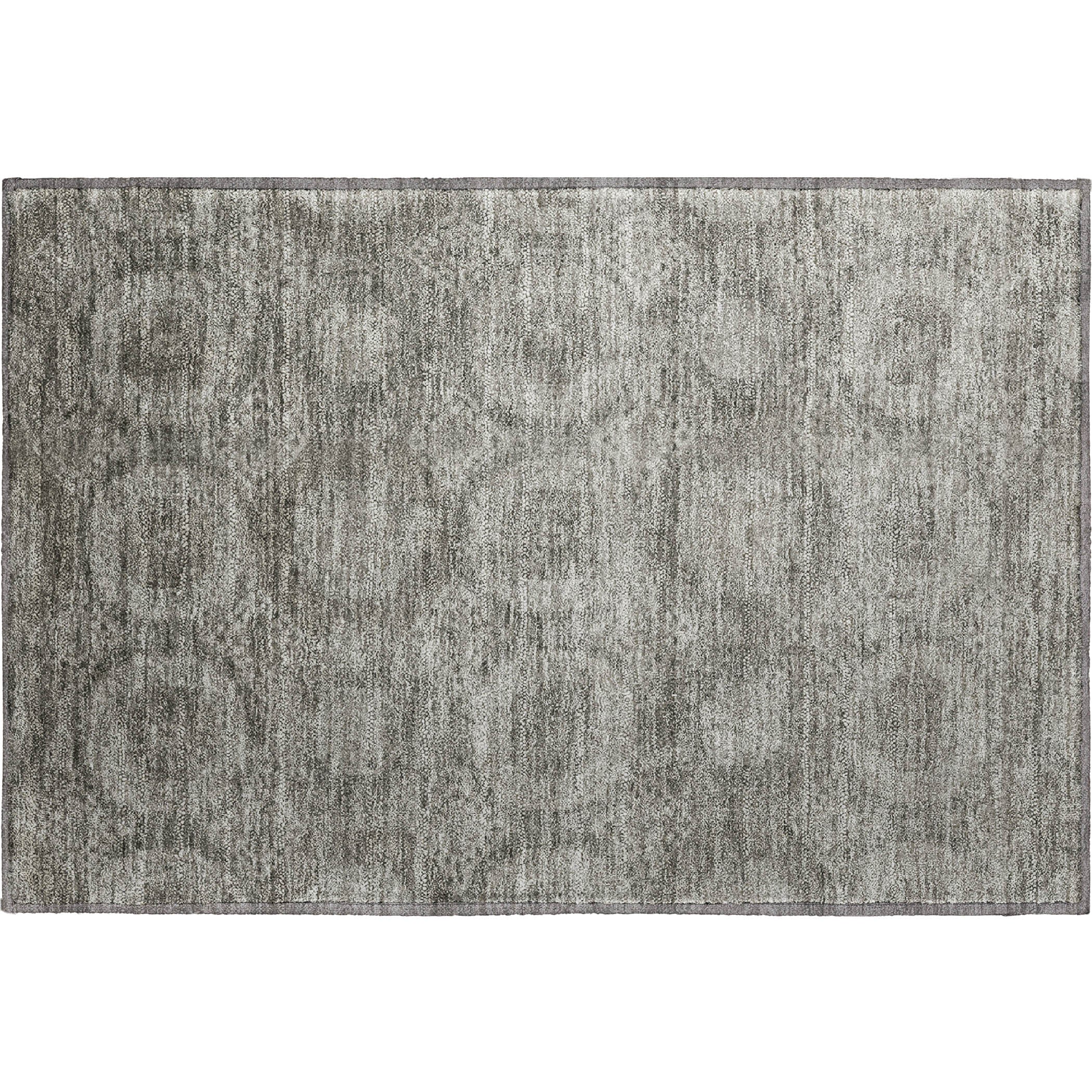 Sarajevo Machine Washable Transitional Pewter Gray Rug 1'8" x 2'6" #shape_Rectangle