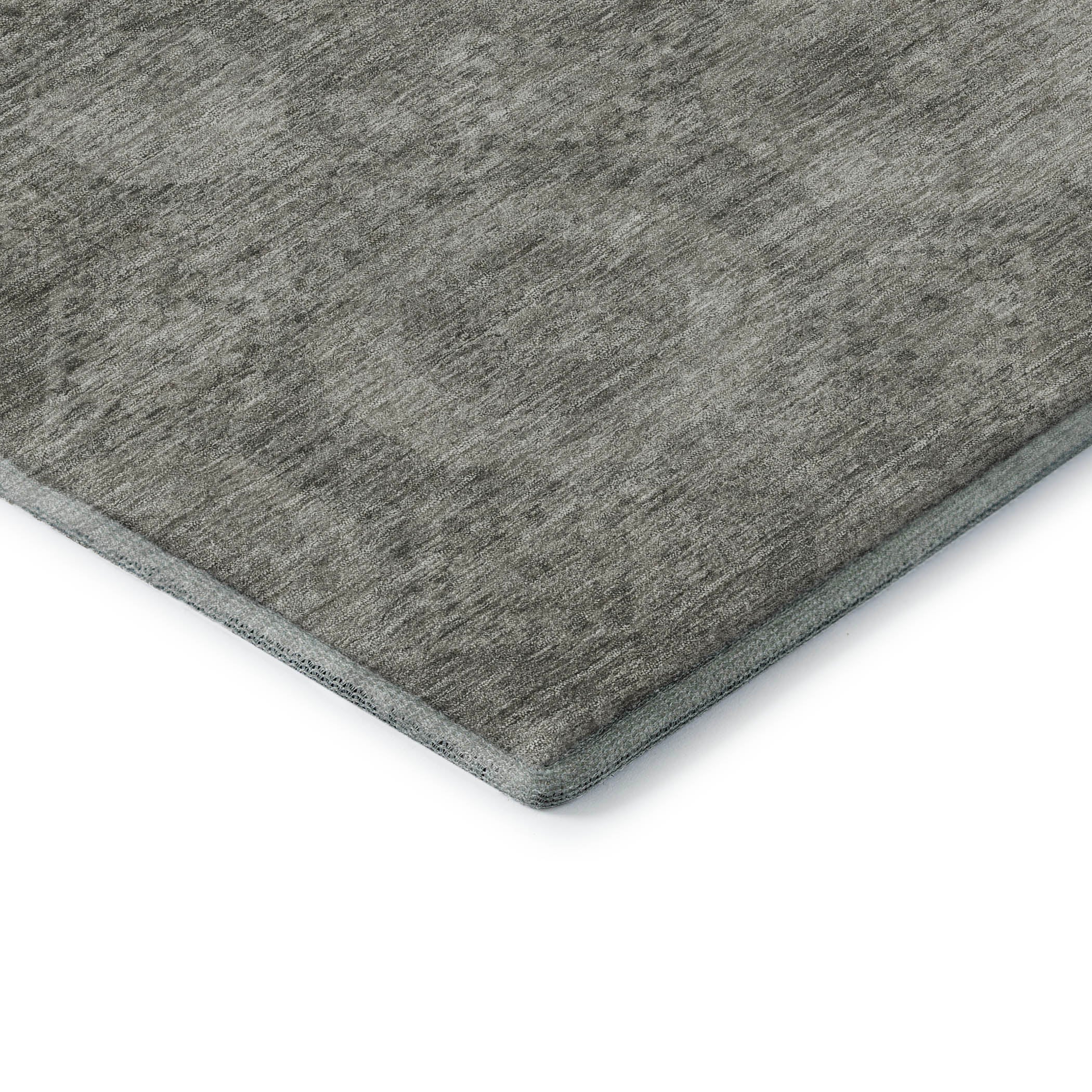 Sarajevo Machine Washable Transitional Pewter Gray Rug 1'8" x 2'6" #shape_Rectangle