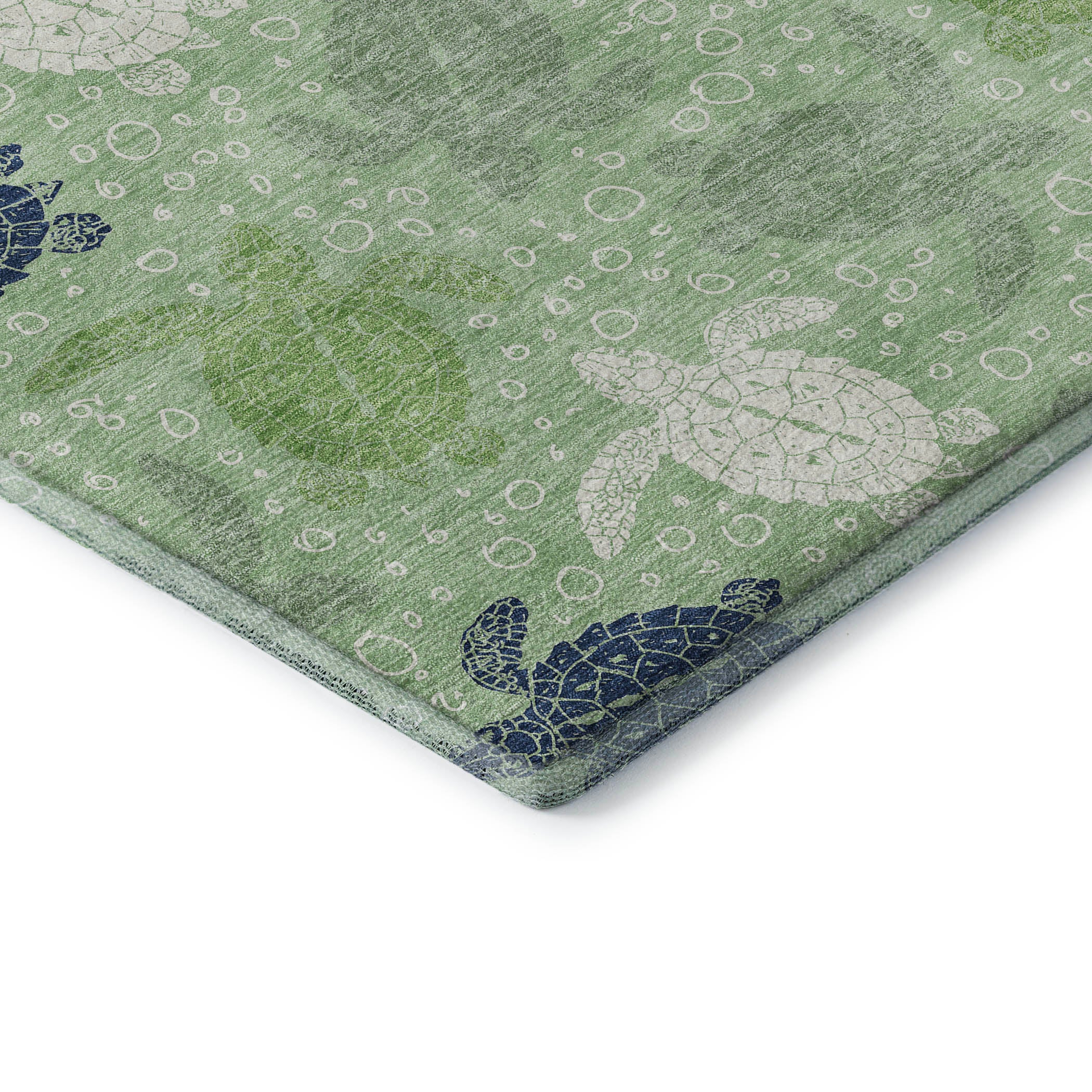 Cartagena Machine Washable Coastal Green Rug 1'8" x 2'6" #shape_Rectangle