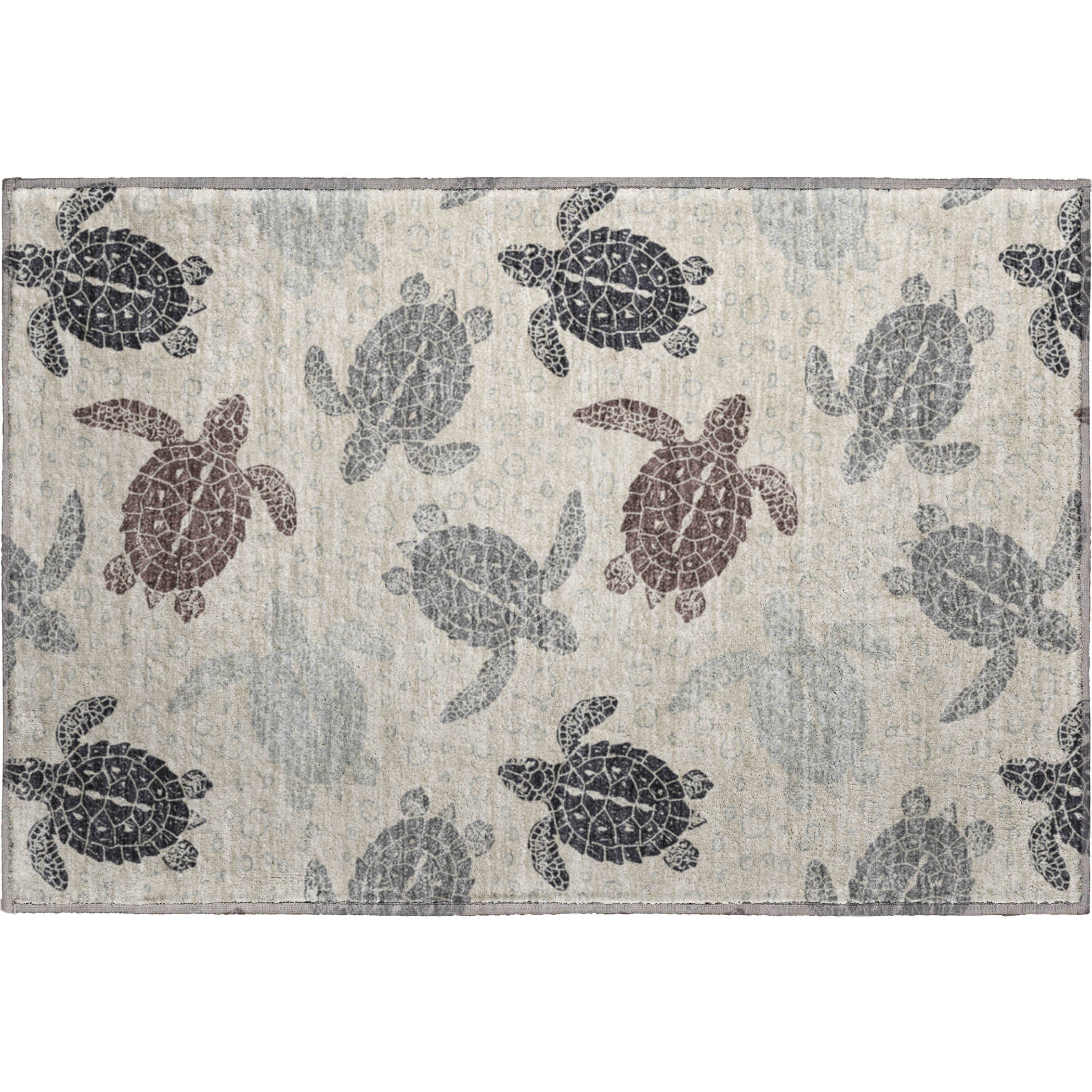 Cartagena Machine Washable Coastal Sand Beige Rug 1'8" x 2'6" #shape_Rectangle