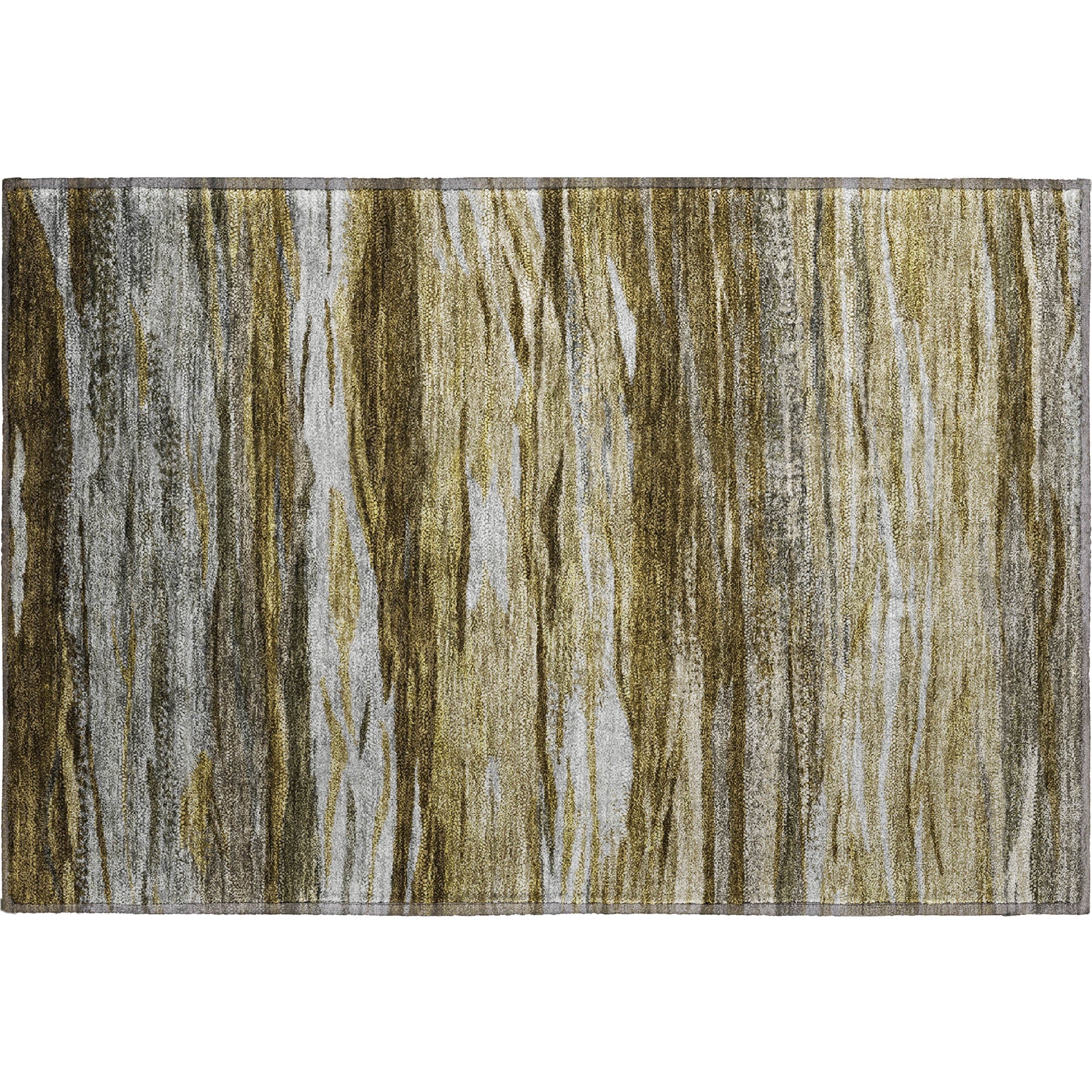 Athens Machine Washable Transitional Brown Rug 1'8" x 2'6" #shape_Rectangle