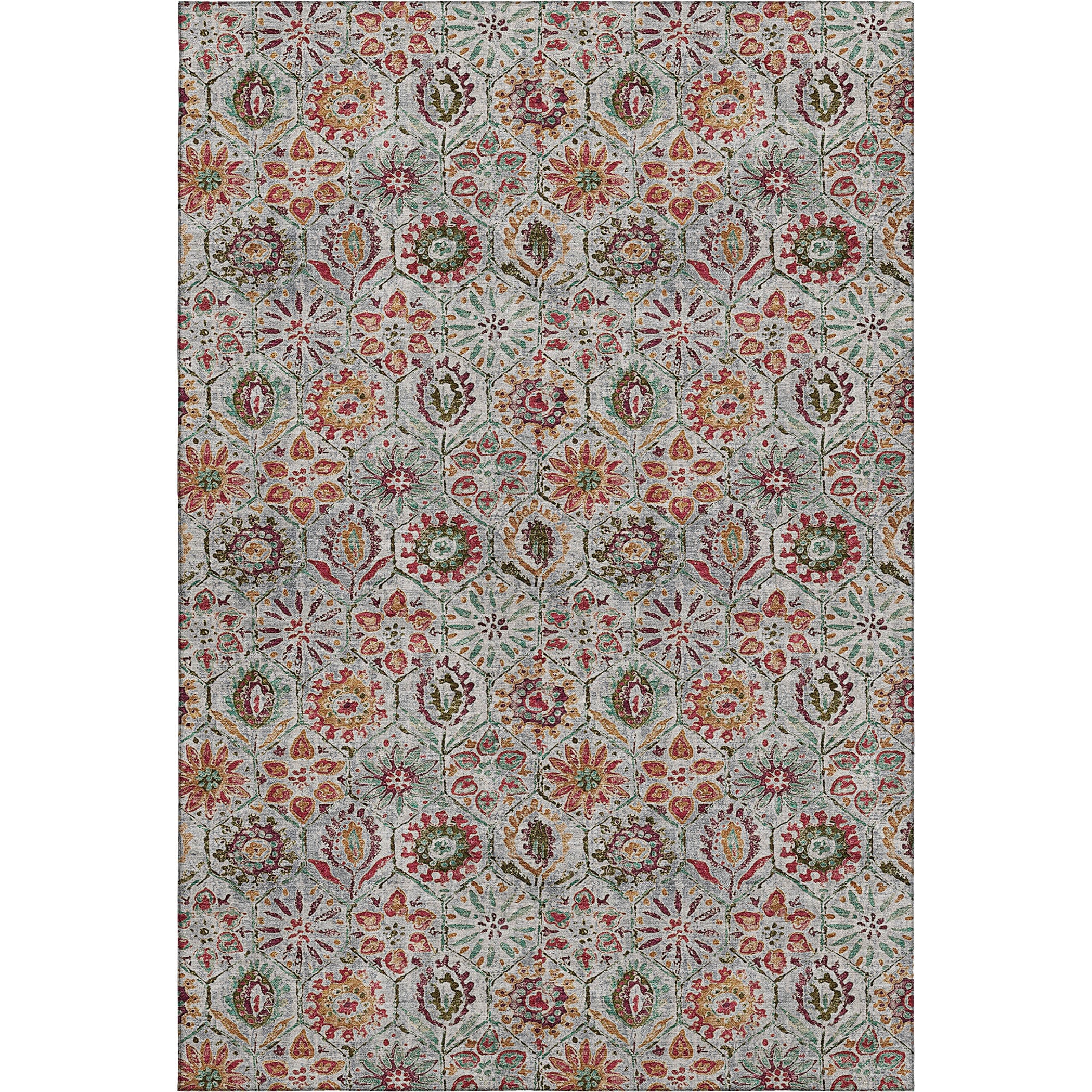 Split Machine Washable Transitional Paprika Orange Rug 2'6" x 3'10" #shape_Rectangle