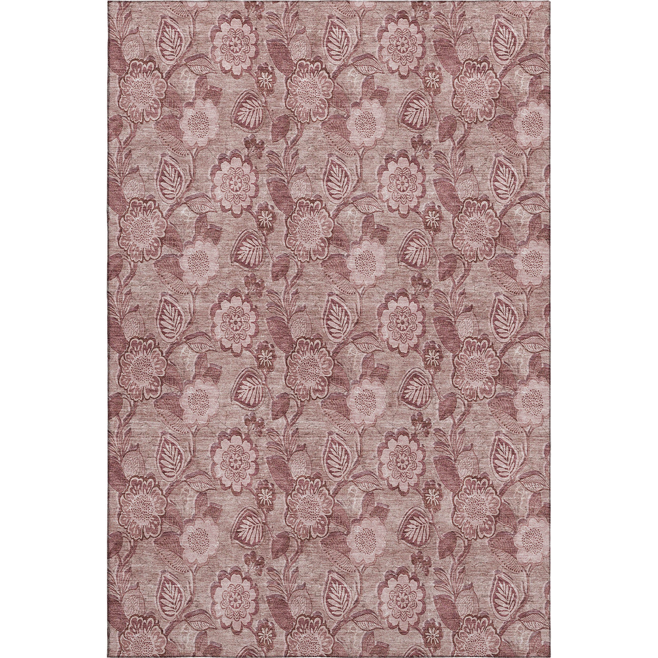 Mdina Machine Washable Transitional Blush Pink Rug 2'6" x 3'10" #shape_Rectangle