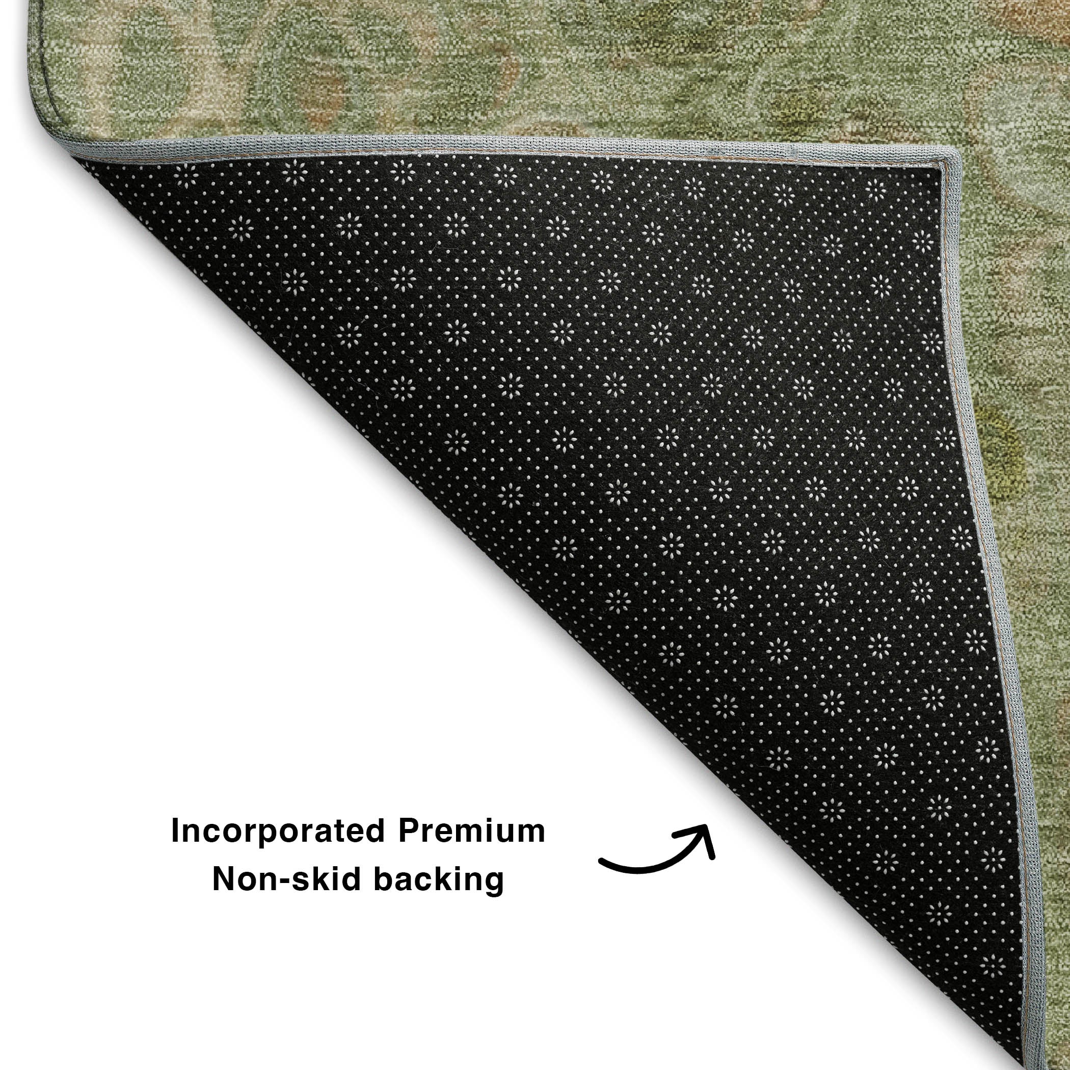 Jaipur Machine Washable Transitional Aloe Green Rug 1'8" x 2'6" #shape_Rectangle