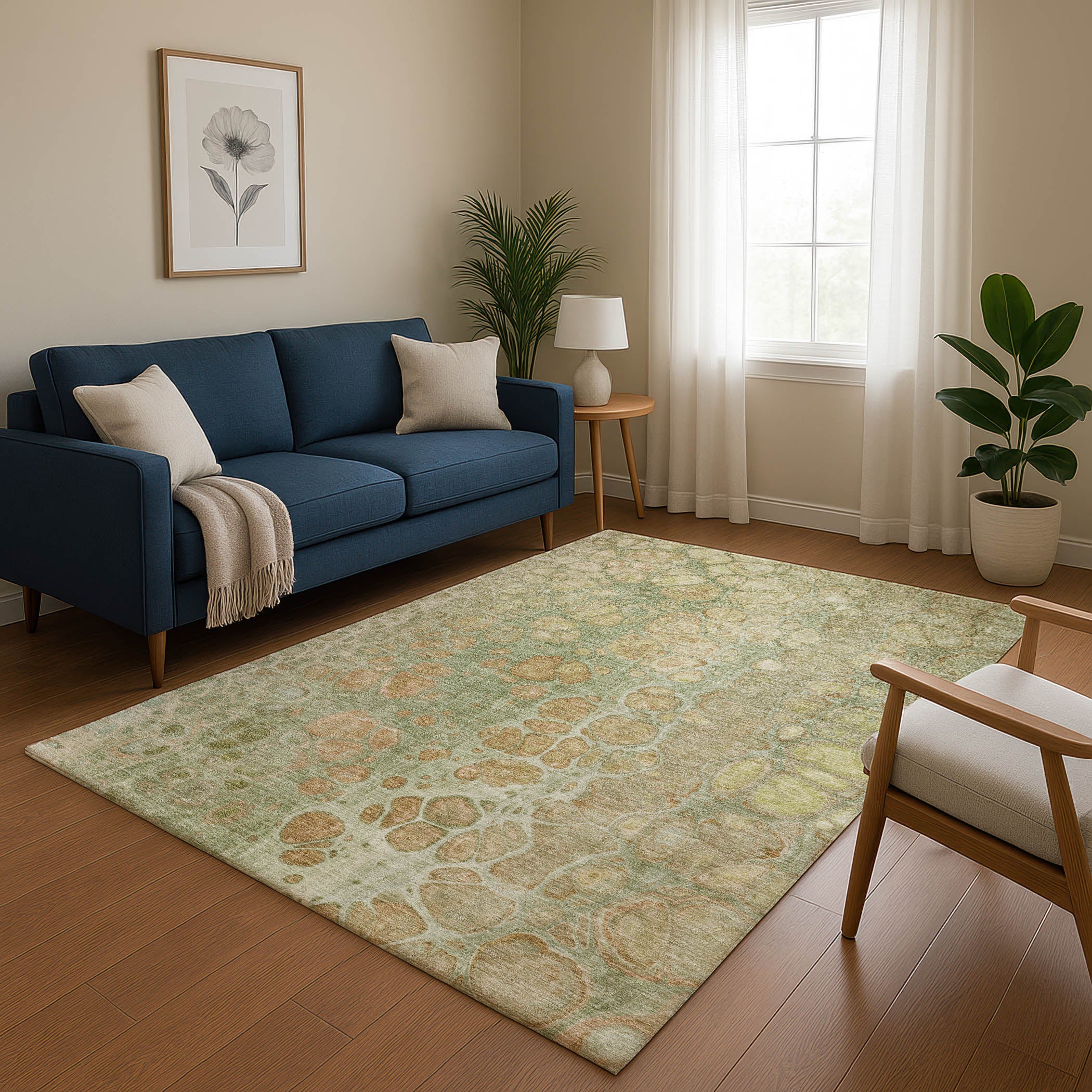 Jaipur Machine Washable Transitional Aloe Green Rug 2'6" x 3'10" #shape_Rectangle